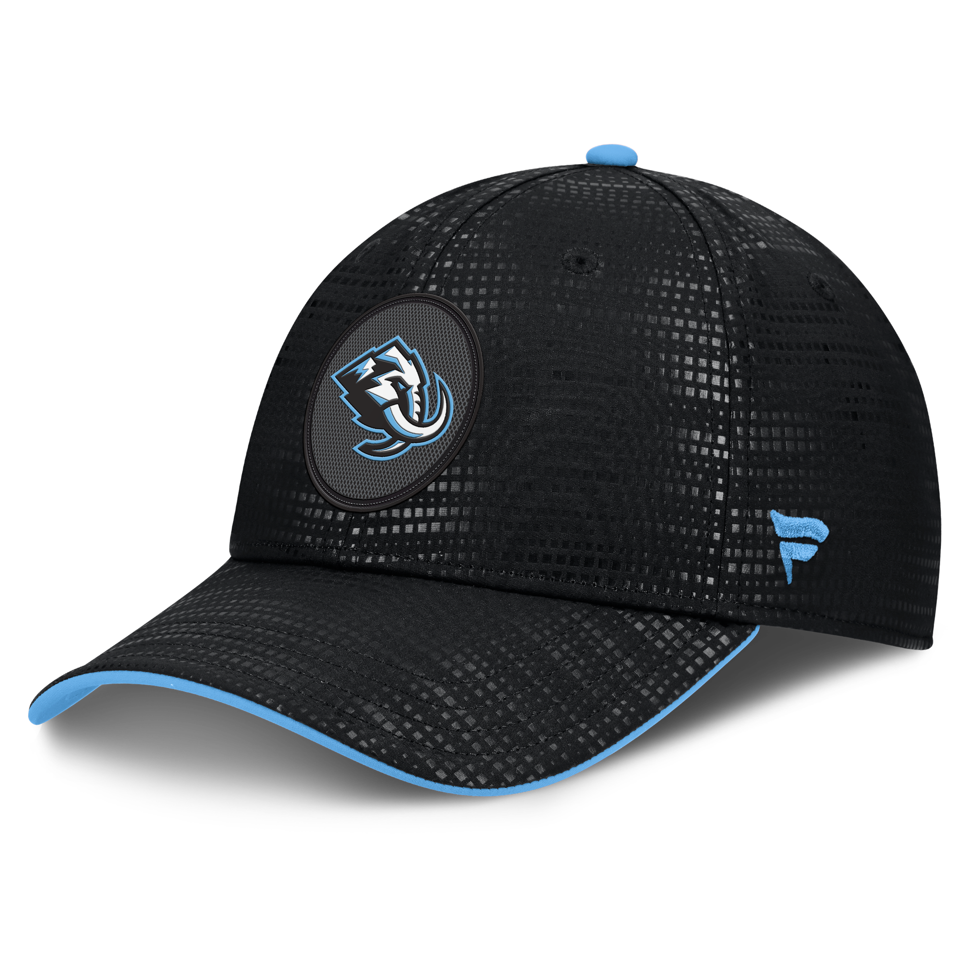Men's Fanatics Black Utah Mammoth Authentic Pro Rink Debossed Stretch Fit Hat