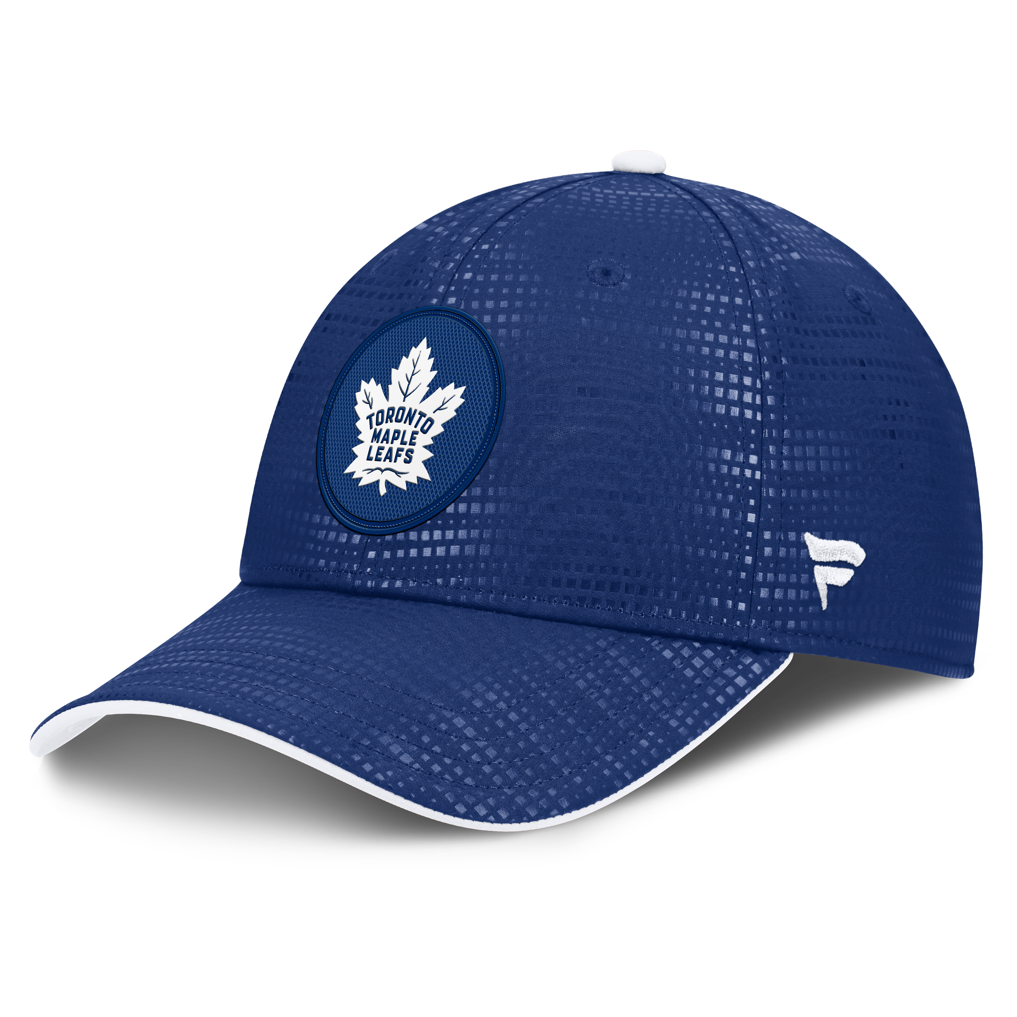Men's Fanatics Blue Toronto Maple Leafs Authentic Pro Rink Debossed Stretch Fit Hat