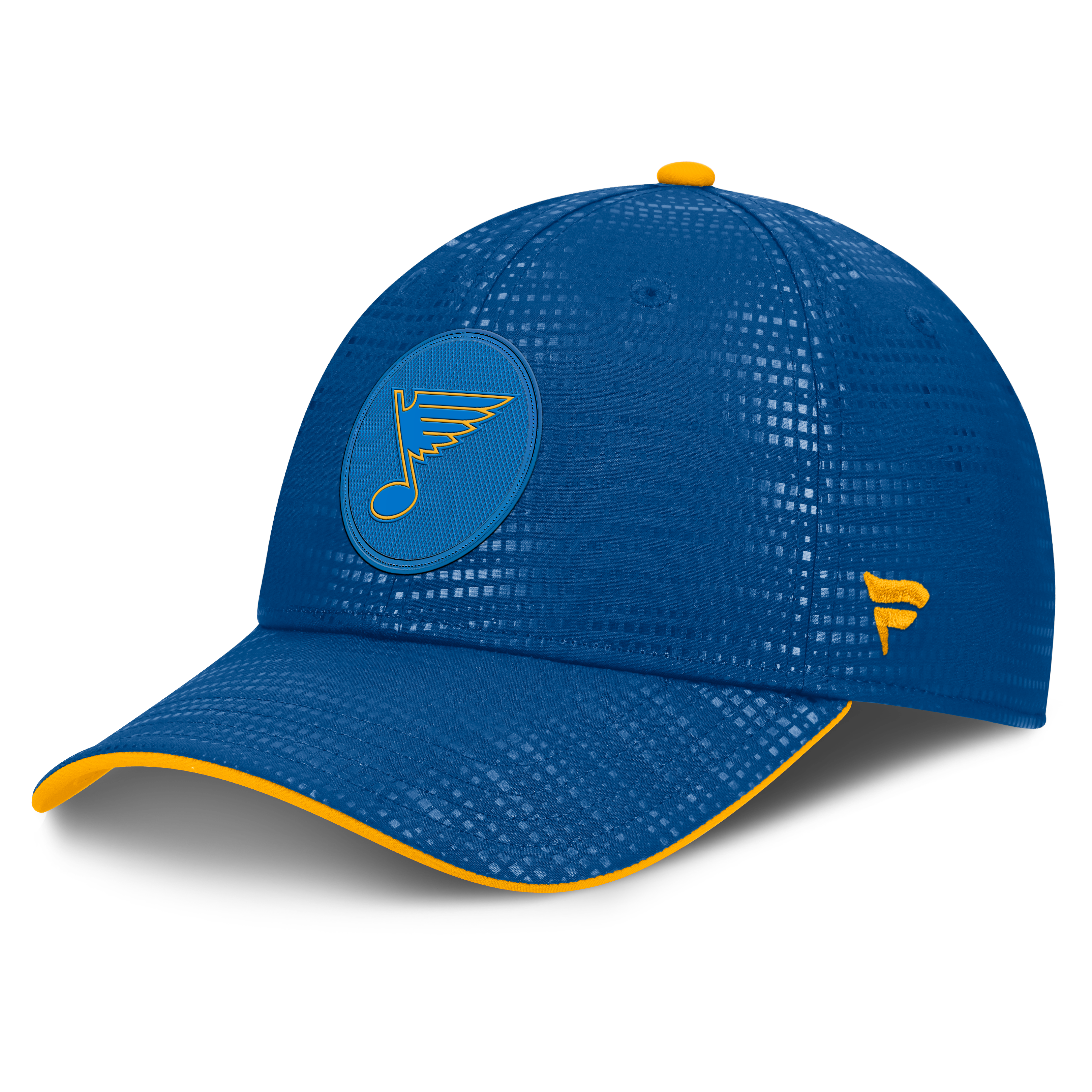 Men's Fanatics Blue St. Louis Blues Authentic Pro Rink Debossed Stretch Fit Hat