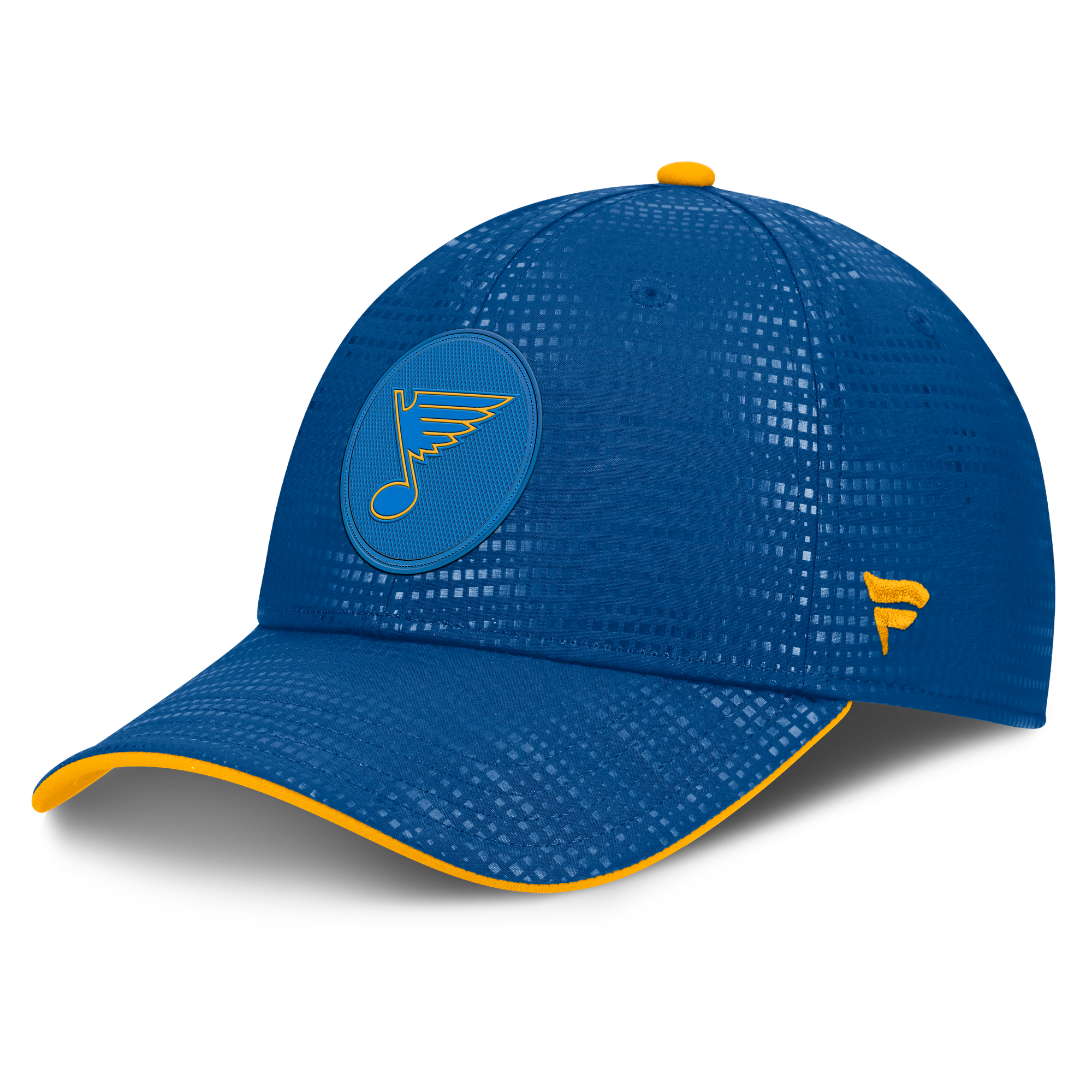 Men's Fanatics Blue St. Louis Blues Authentic Pro Rink Debossed Stretch Fit Hat