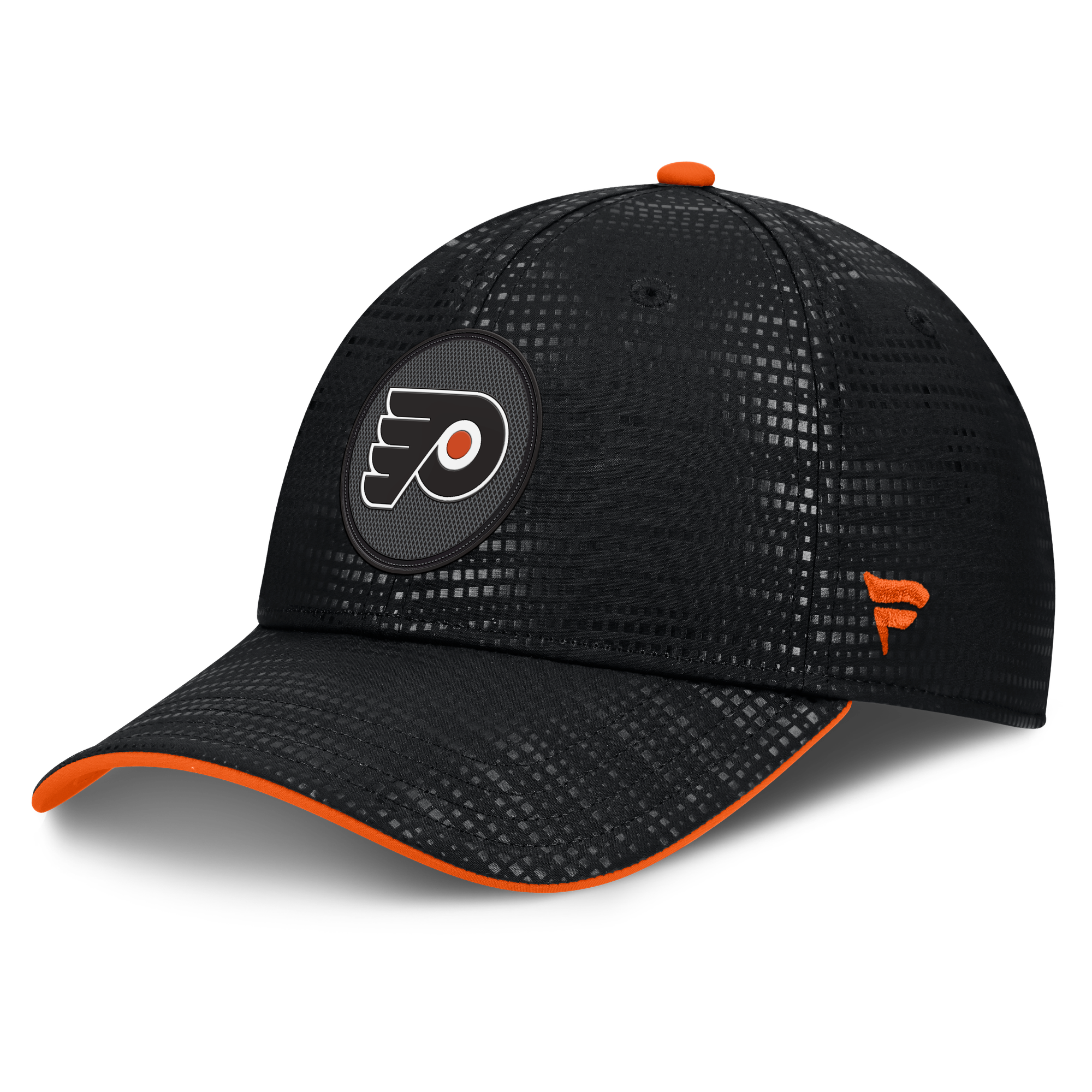 Men's Fanatics Black Philadelphia Flyers Authentic Pro Rink Debossed Stretch Fit Hat