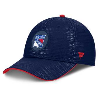 Men's Fanatics Navy New York Rangers Authentic Pro Rink Debossed Stretch Fit Hat