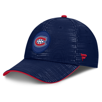 Men's Fanatics Navy Montreal Canadiens Authentic Pro Rink Debossed Stretch Fit Hat