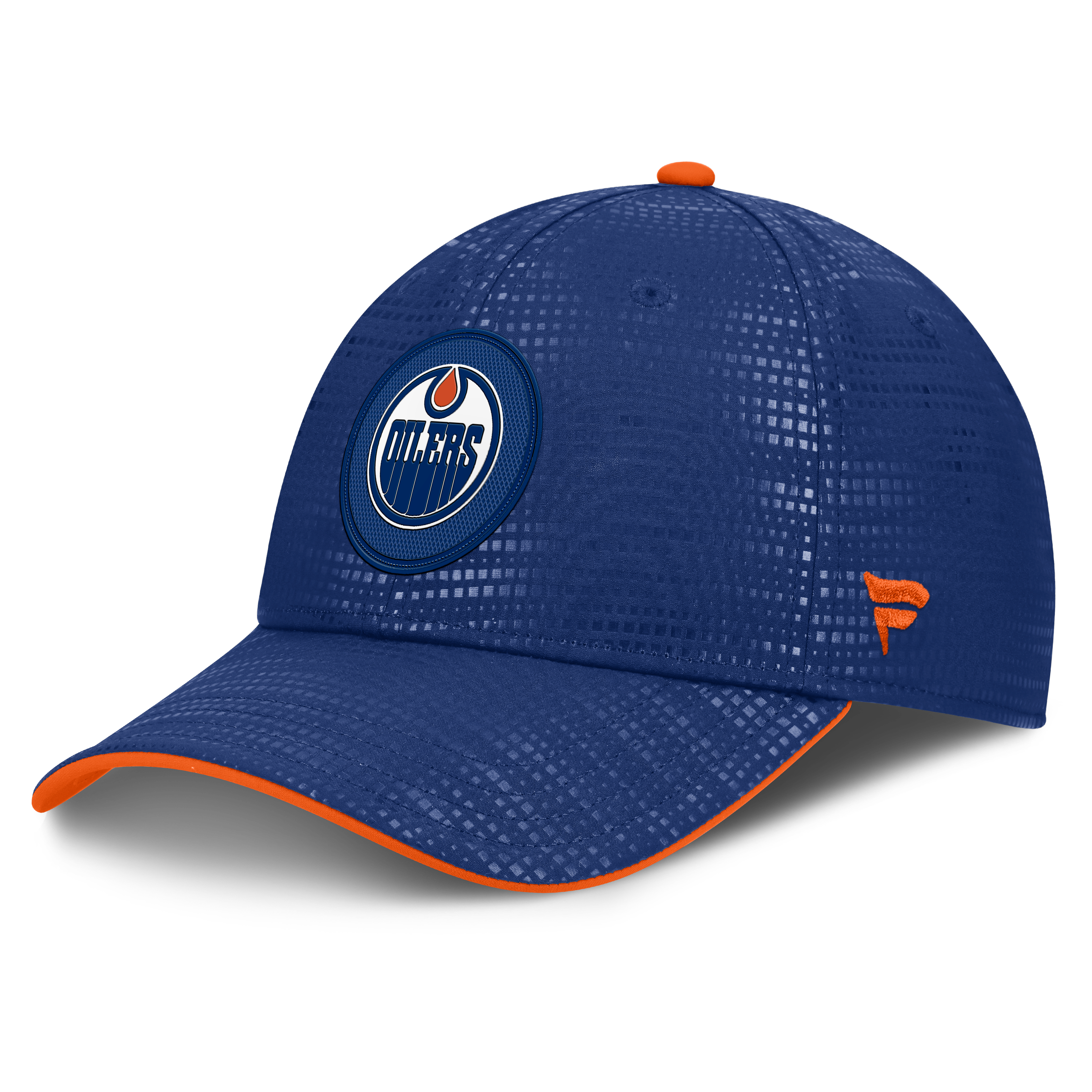 Men's Fanatics Royal Edmonton Oilers Authentic Pro Rink Debossed Stretch Fit Hat