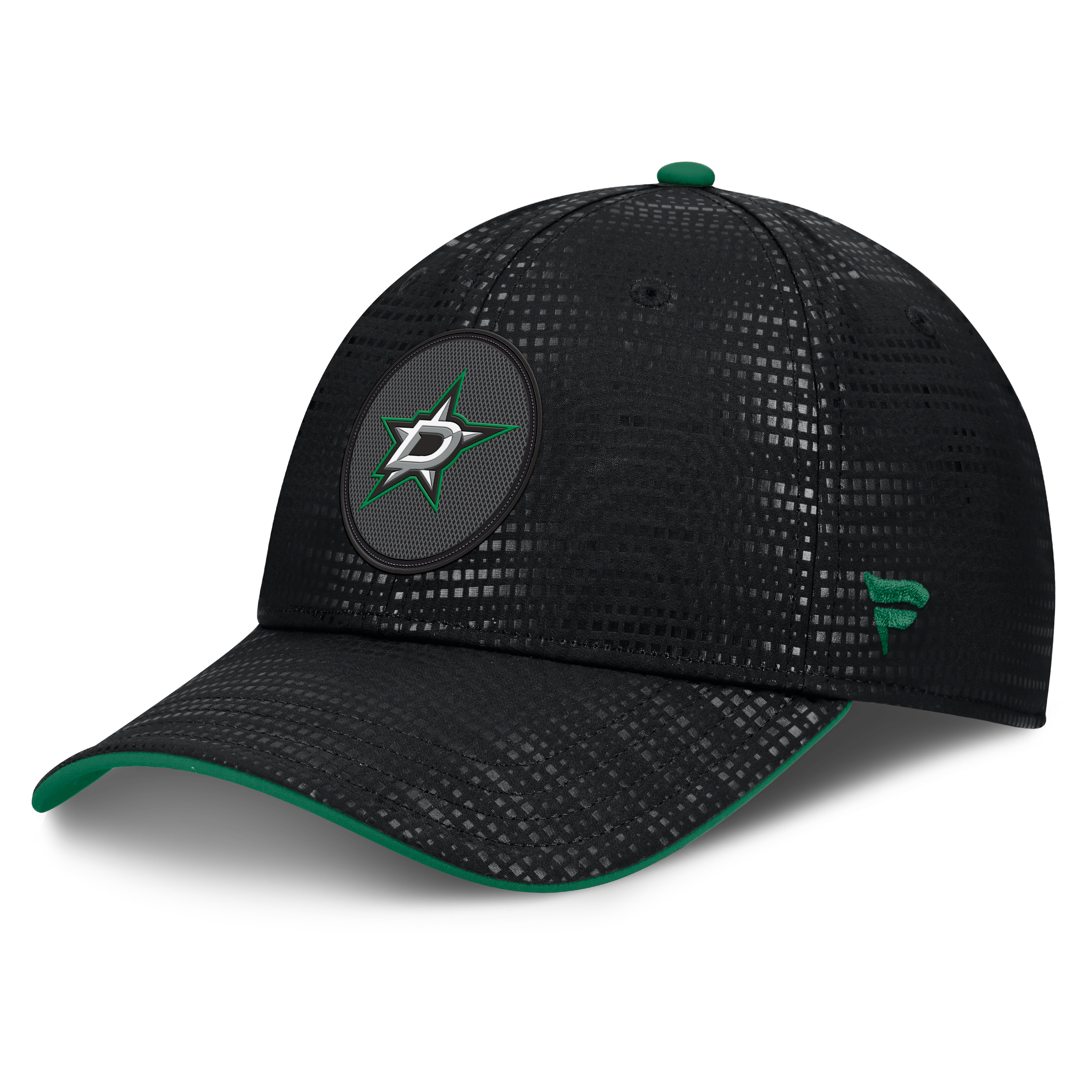 Men's Fanatics Black Dallas Stars Authentic Pro Rink Debossed Stretch Fit Hat