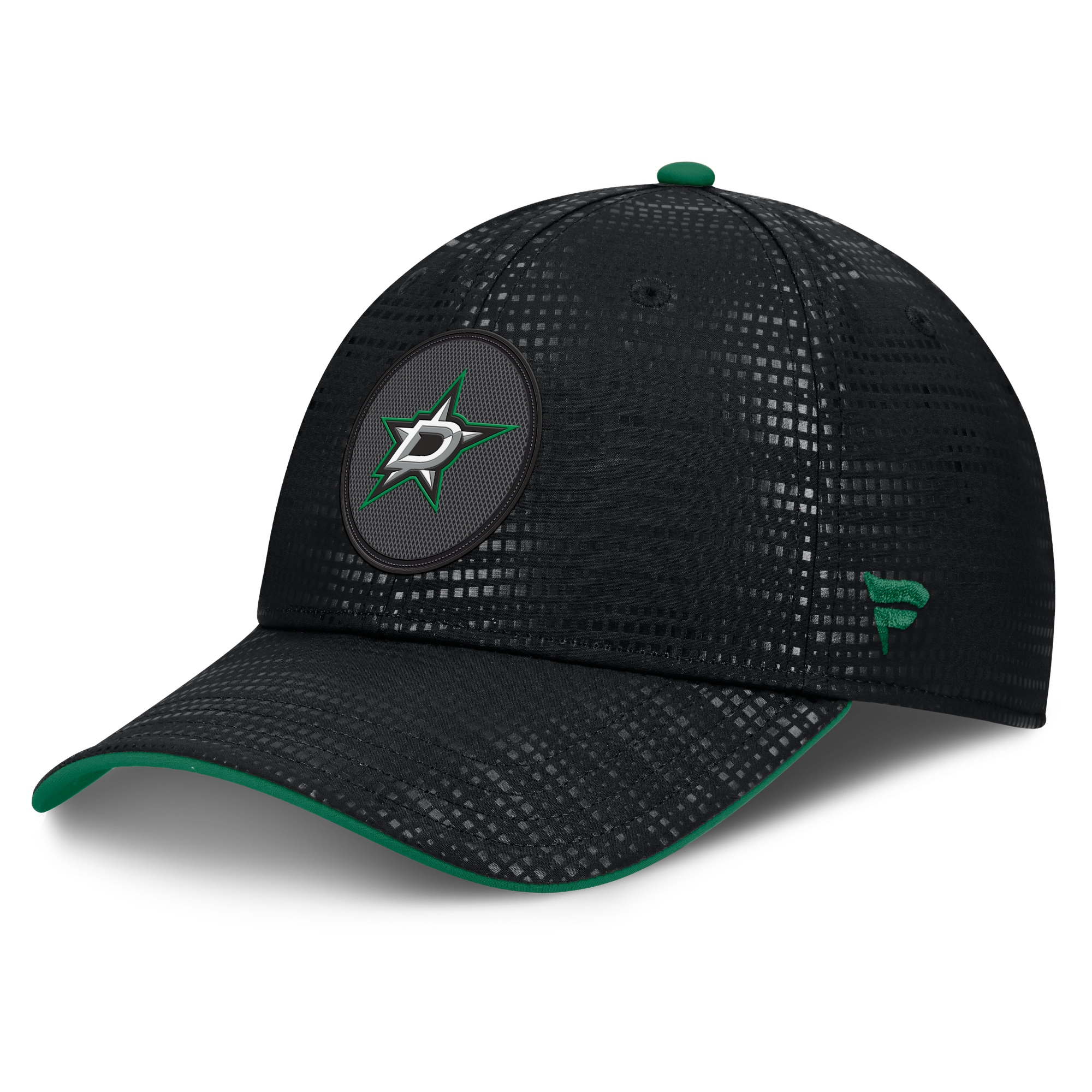 Men's Fanatics Black Dallas Stars Authentic Pro Rink Debossed Stretch Fit Hat