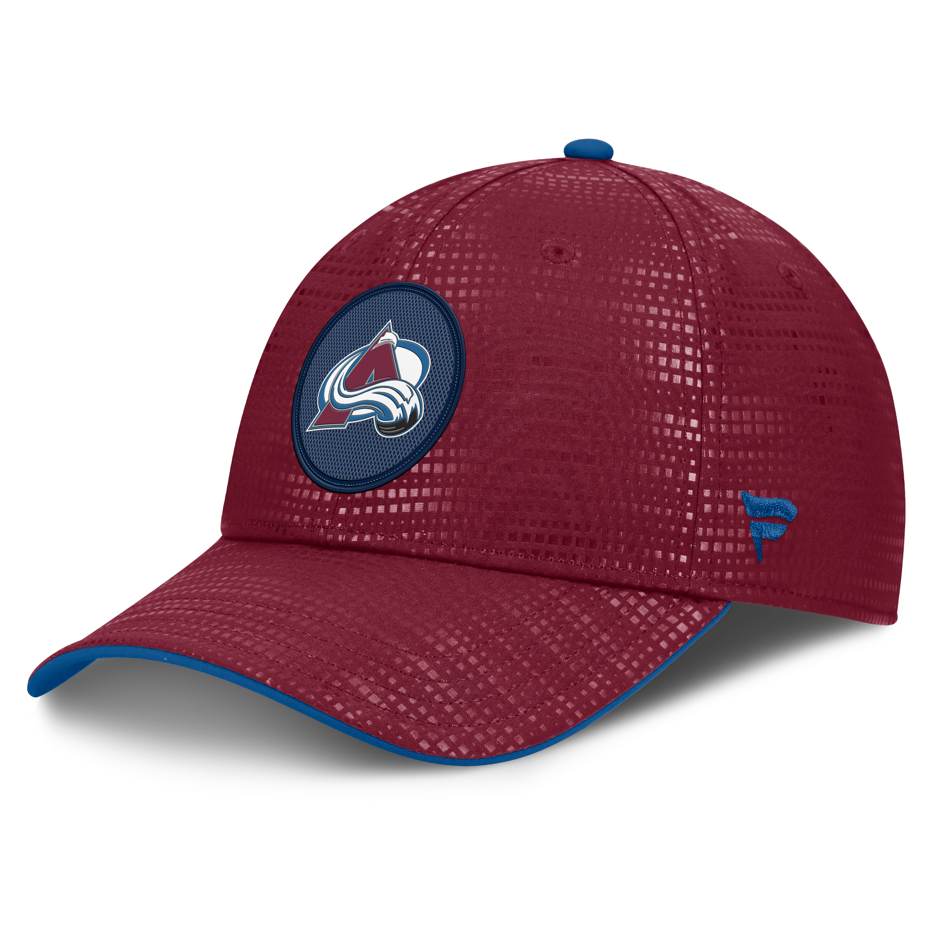 Men's Fanatics Burgundy Colorado Avalanche Authentic Pro Rink Debossed Stretch Fit Hat