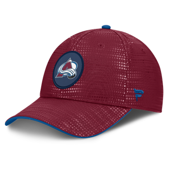 Men's Fanatics Burgundy Colorado Avalanche Authentic Pro Rink Debossed Stretch Fit Hat