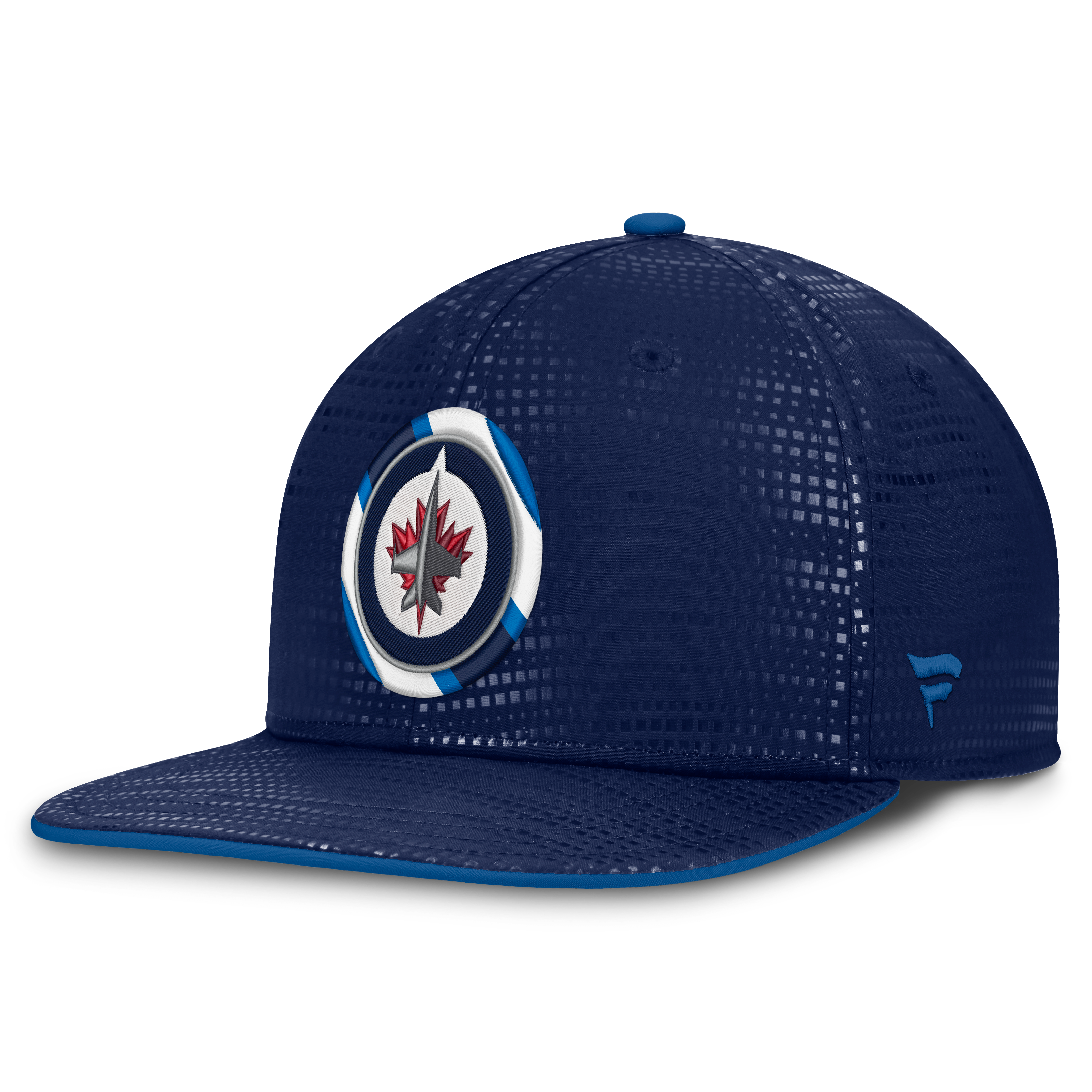 Men's Fanatics Navy Winnipeg Jets Authentic Pro Rink Square Visor Snapback Hat