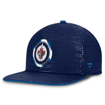 Men's Fanatics Navy Winnipeg Jets Authentic Pro Rink Square Visor Snapback Hat