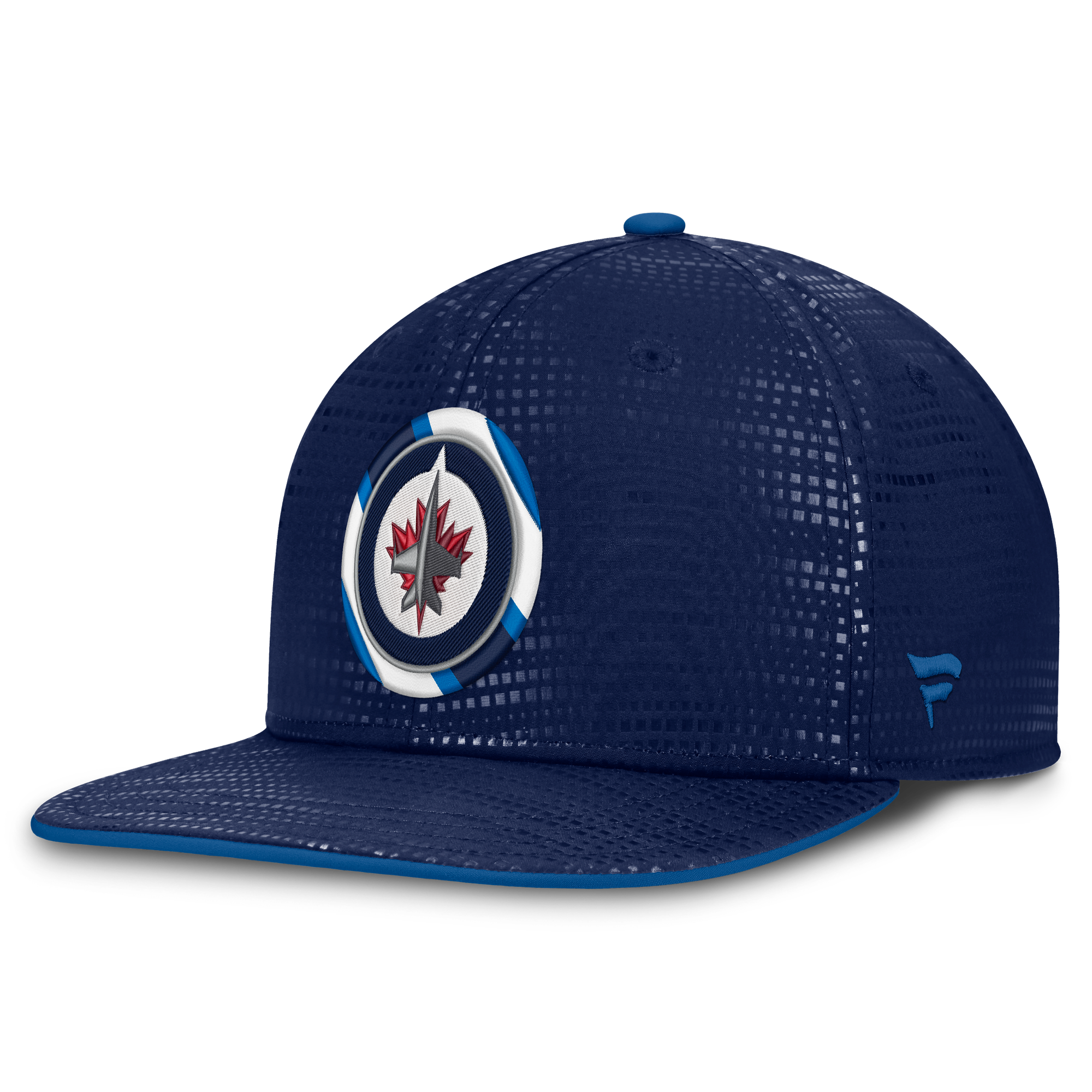 Men's Fanatics Navy Winnipeg Jets Authentic Pro Rink Square Visor Snapback Hat