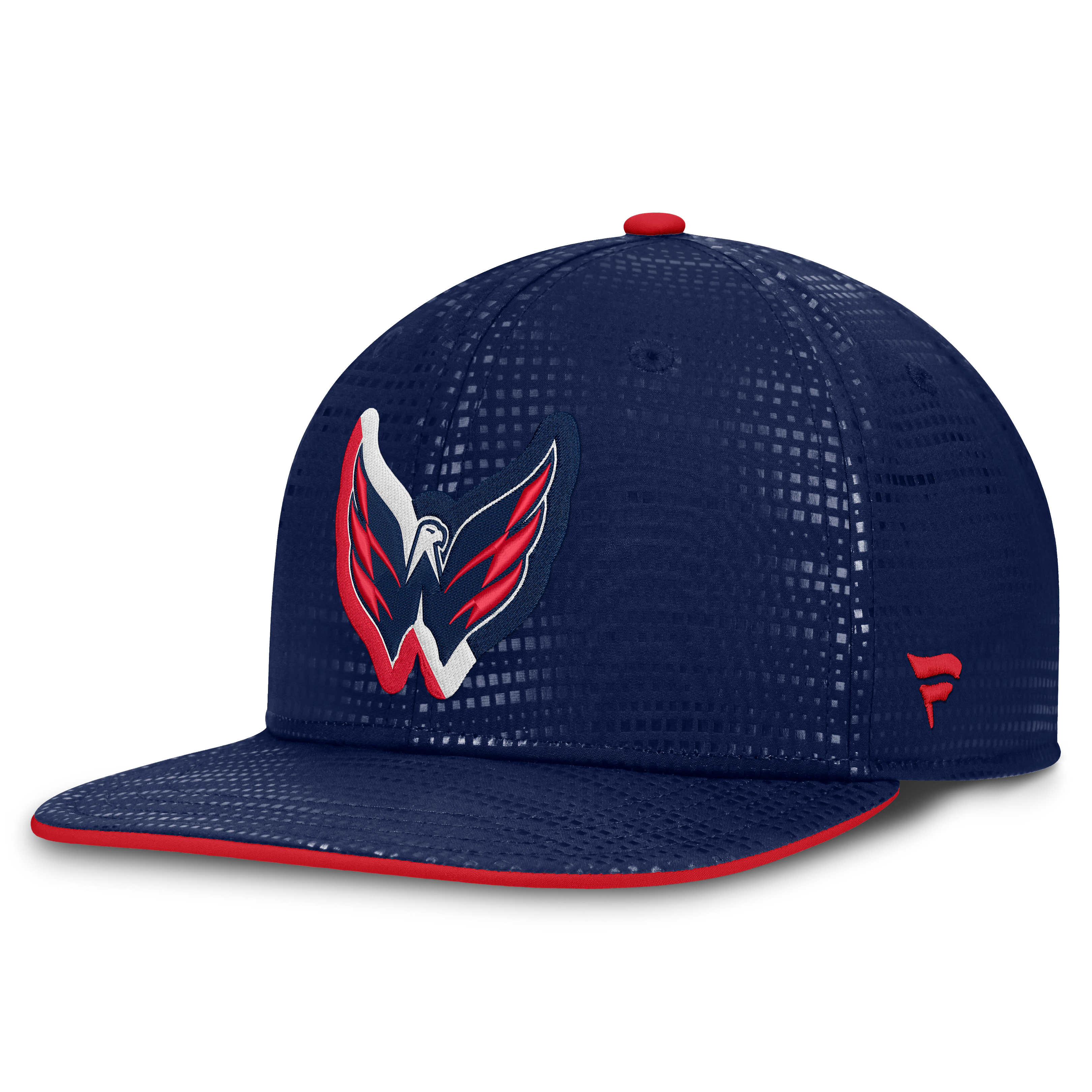 Men's Fanatics Navy Washington Capitals Authentic Pro Rink Square Visor Snapback Hat
