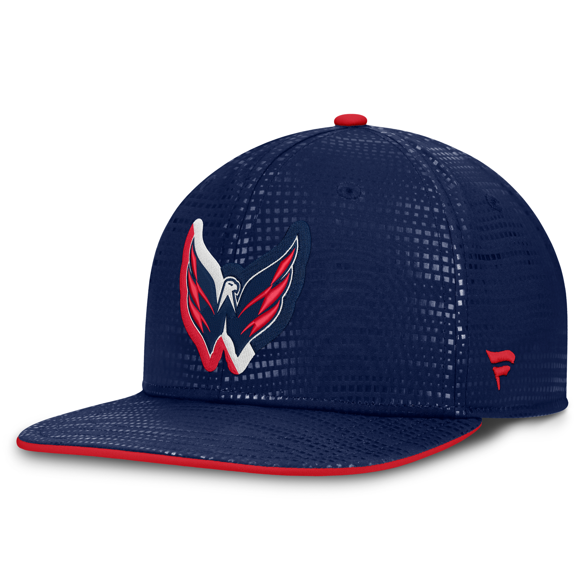 Men's Fanatics Navy Washington Capitals Authentic Pro Rink Square Visor Snapback Hat