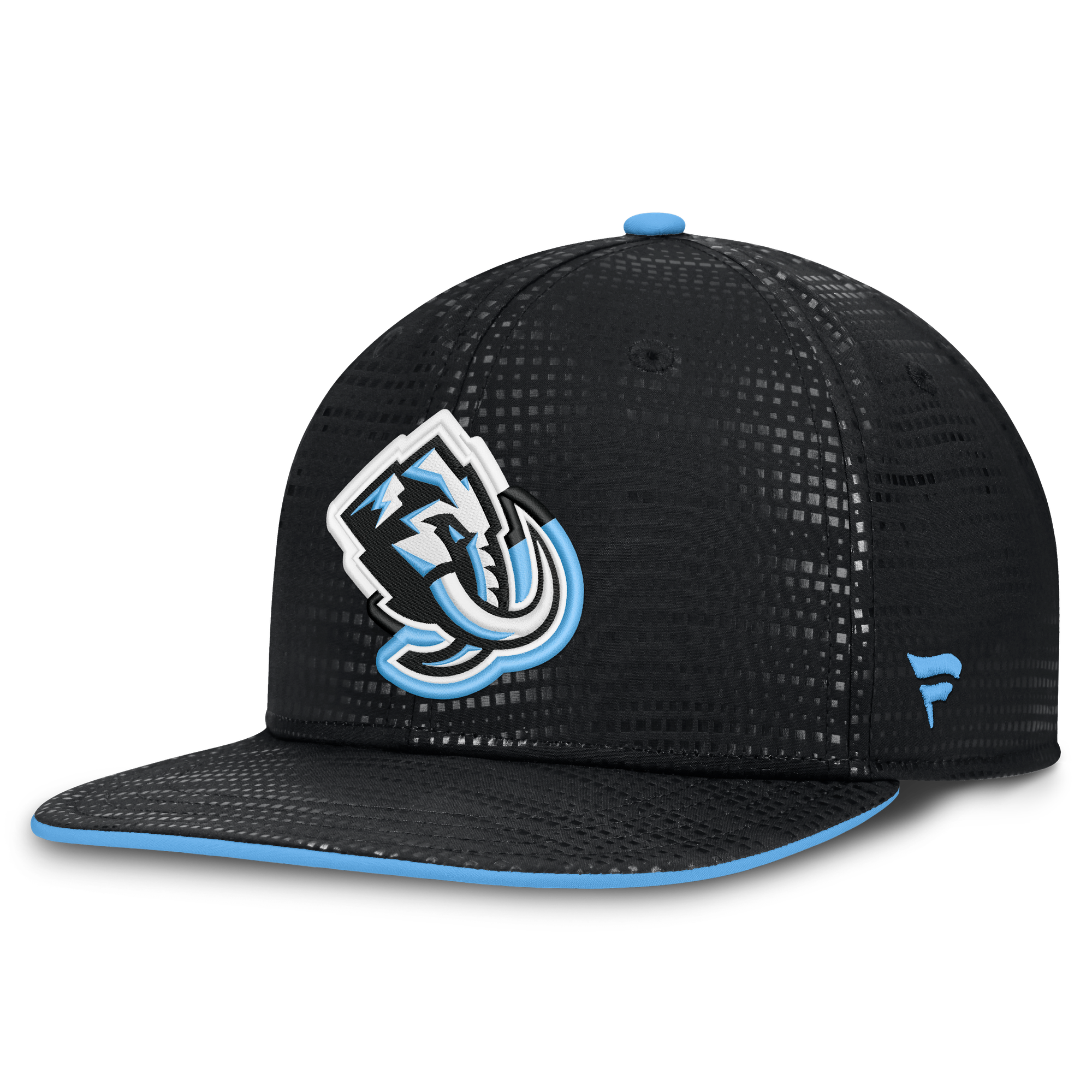 Men's Fanatics Black Utah Mammoth Authentic Pro Rink Square Visor Snapback Hat