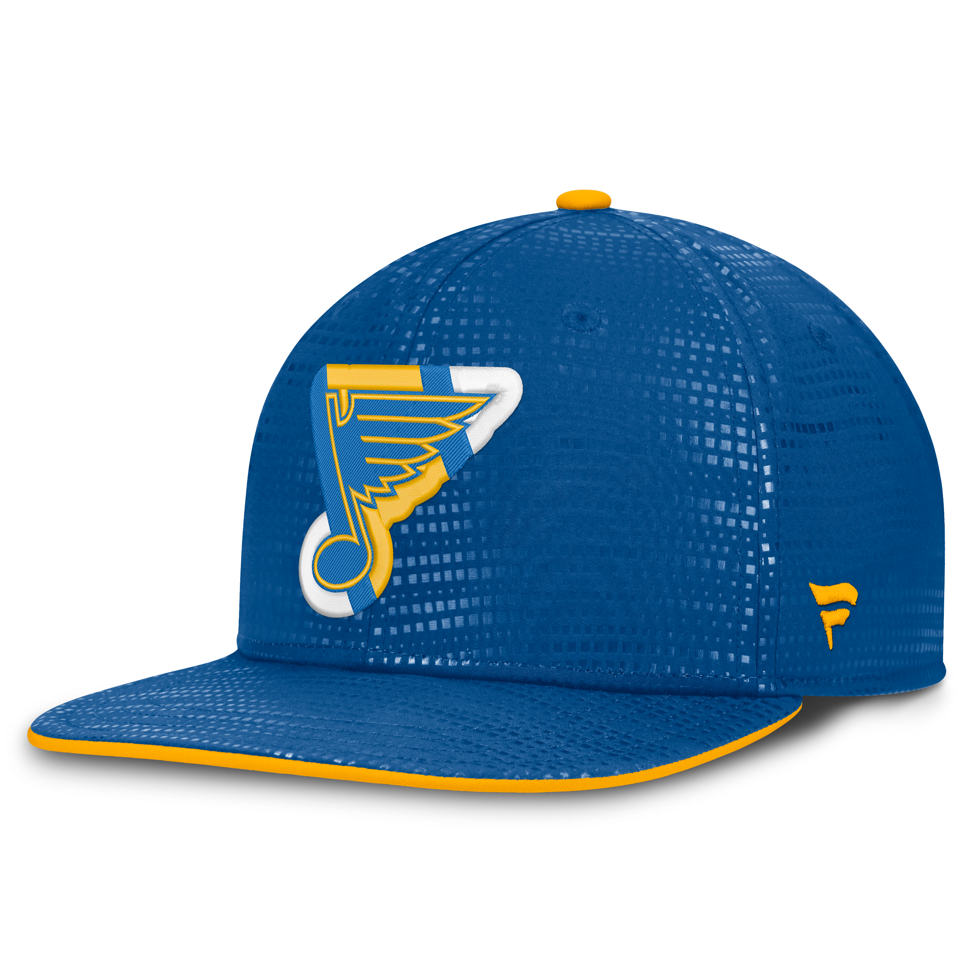 Men's Fanatics Blue St. Louis Blues Authentic Pro Rink Square Visor Snapback Hat