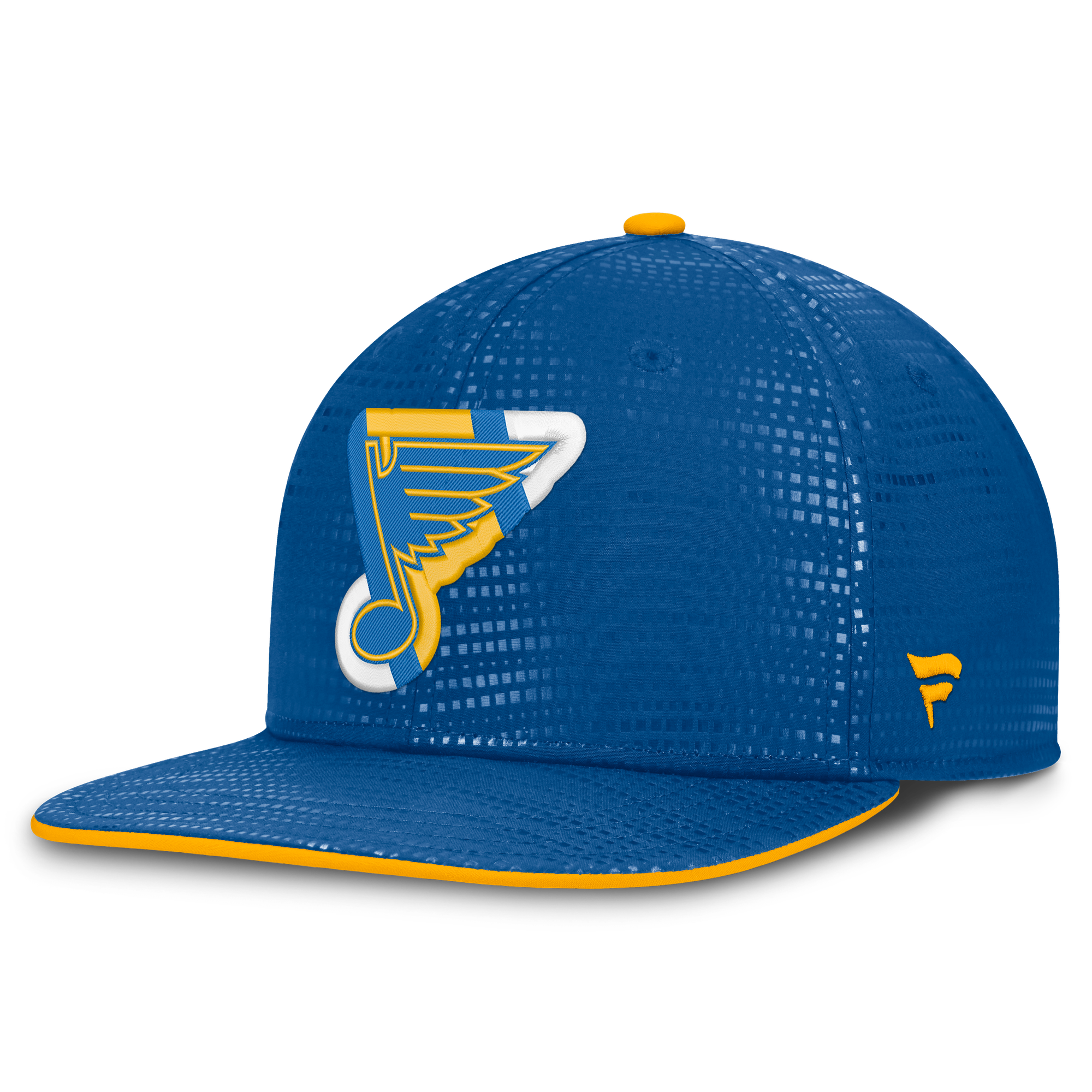 Men's Fanatics Blue St. Louis Blues Authentic Pro Rink Square Visor Snapback Hat