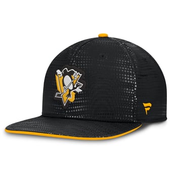 Men's Fanatics Black Pittsburgh Penguins Authentic Pro Rink Square Visor Snapback Hat