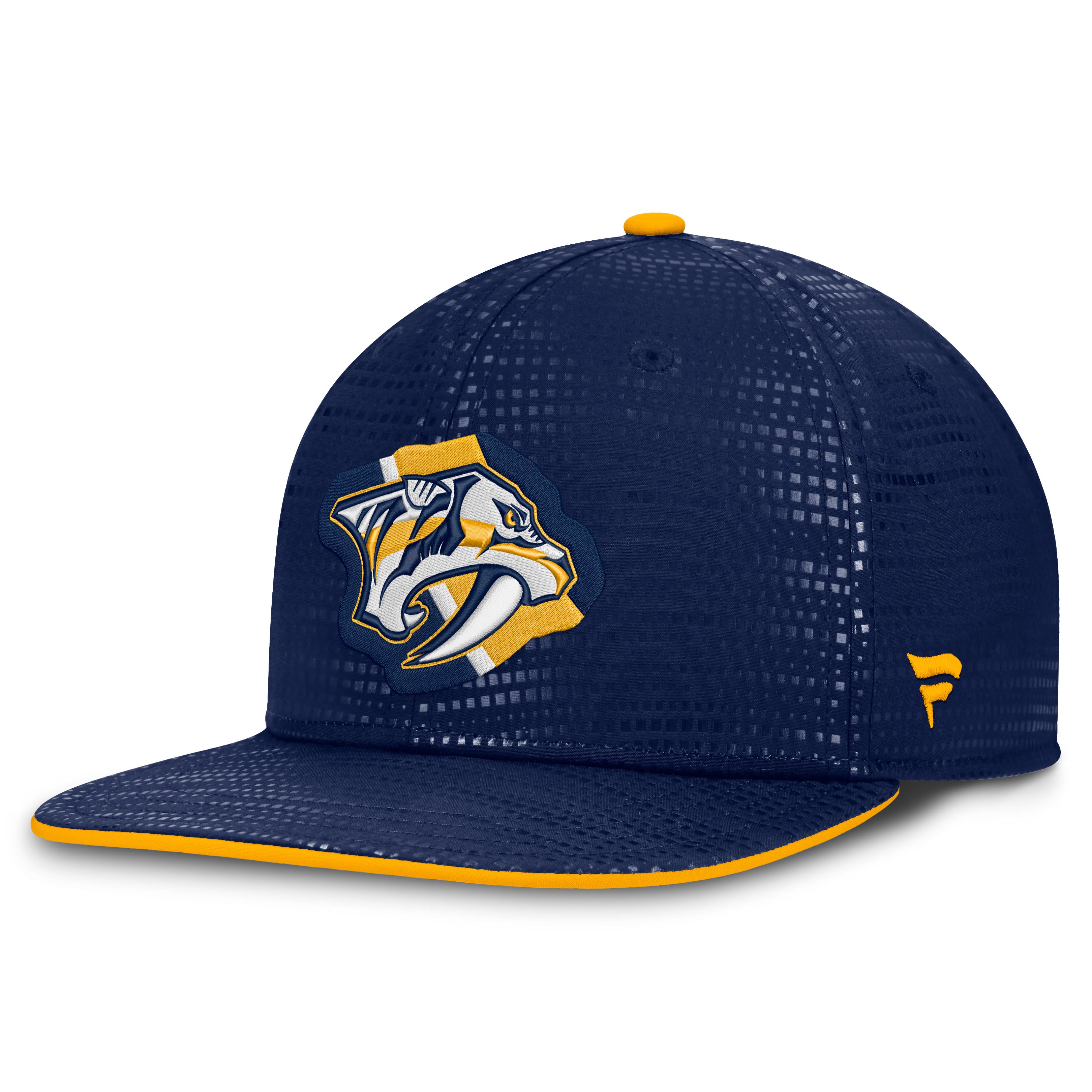 Men's Fanatics Navy Nashville Predators Authentic Pro Rink Square Visor Snapback Hat