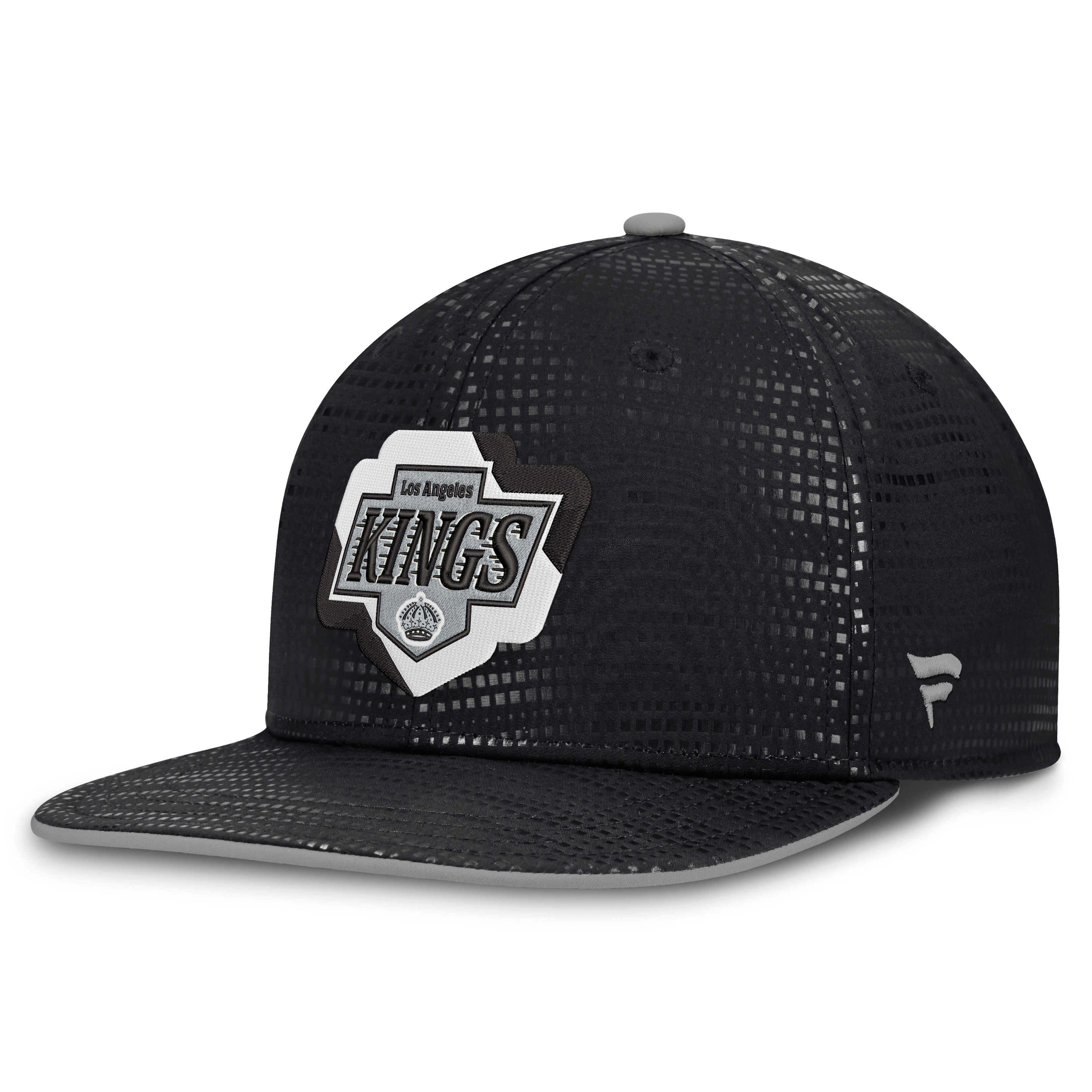 Men's Fanatics Black Los Angeles Kings Authentic Pro Rink Square Visor Snapback Hat
