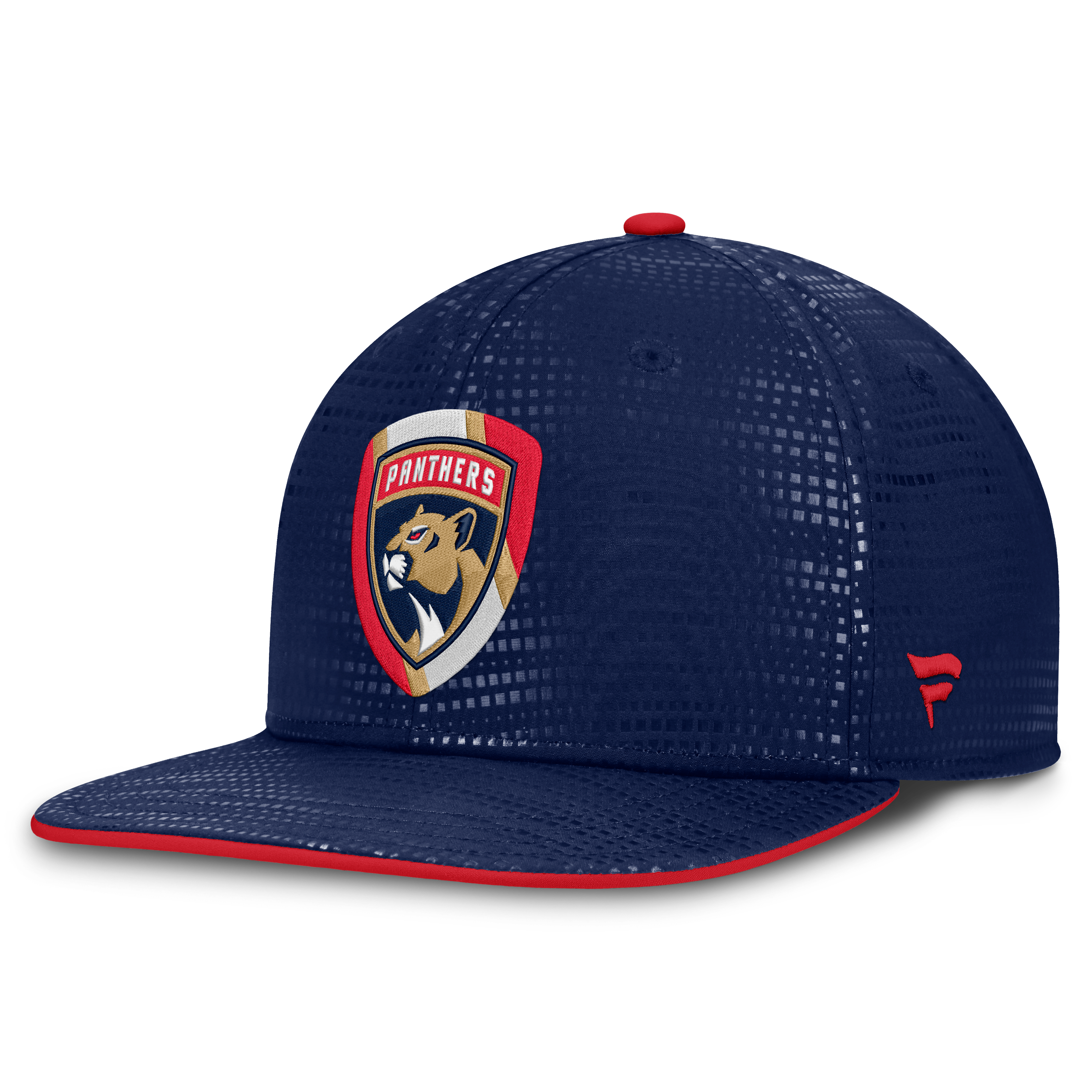 Men's Fanatics Navy Florida Panthers Authentic Pro Rink Square Visor Snapback Hat