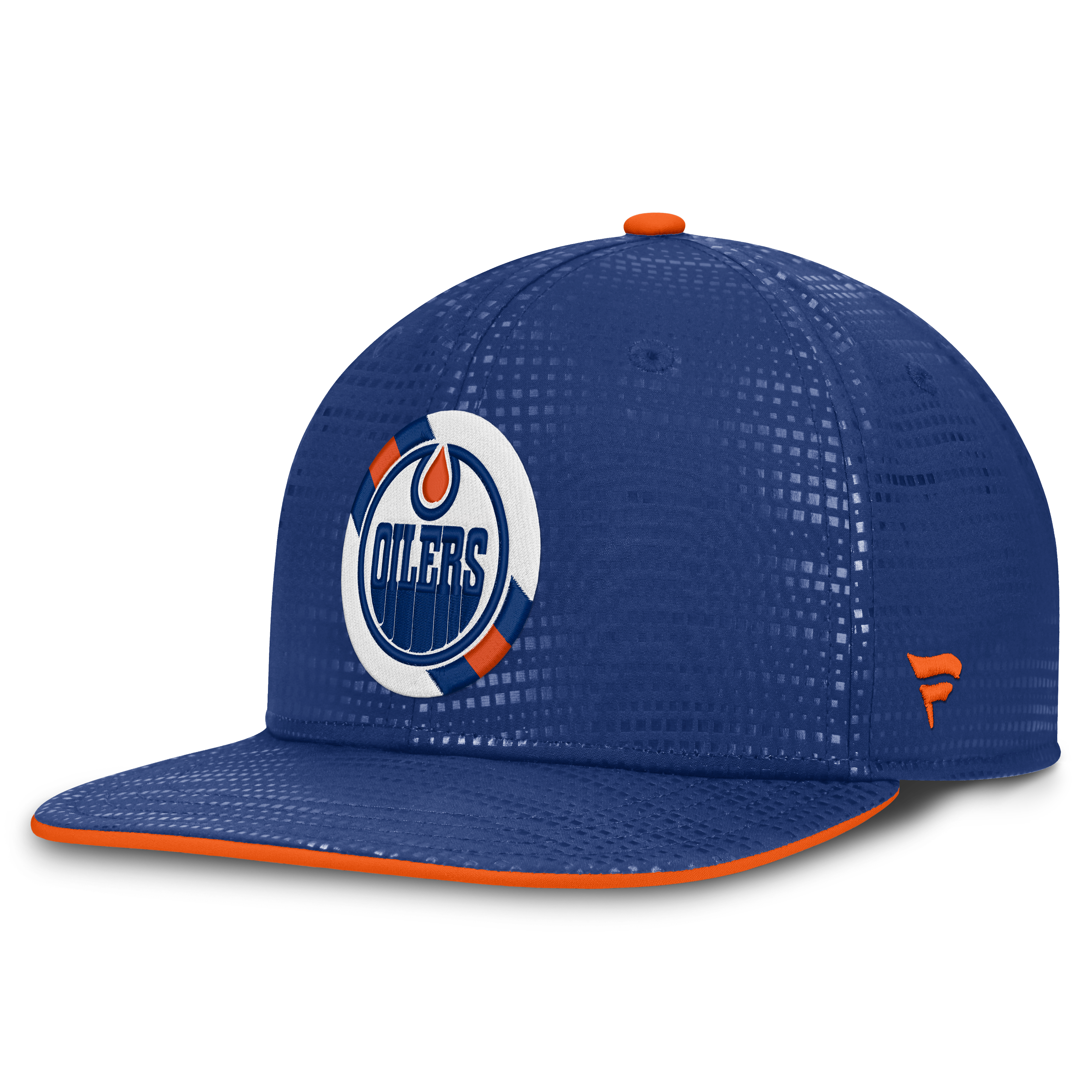 Men's Fanatics Royal Edmonton Oilers Authentic Pro Rink Square Visor Snapback Hat