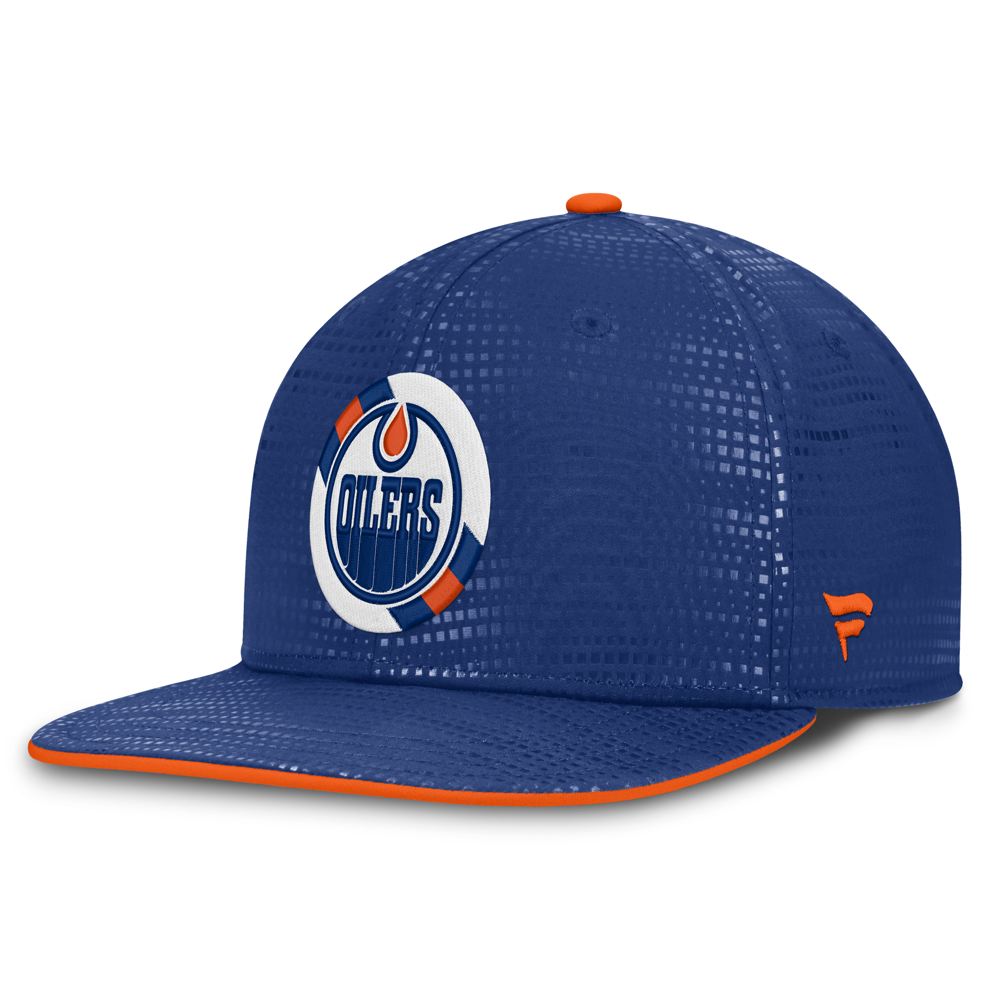 Men's Fanatics Royal Edmonton Oilers Authentic Pro Rink Square Visor Snapback Hat