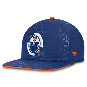 Men's Fanatics Royal Edmonton Oilers Authentic Pro Rink Square Visor Snapback Hat