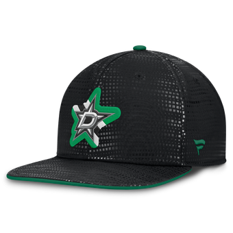 Men's Fanatics Black Dallas Stars Authentic Pro Rink Square Visor Snapback Hat