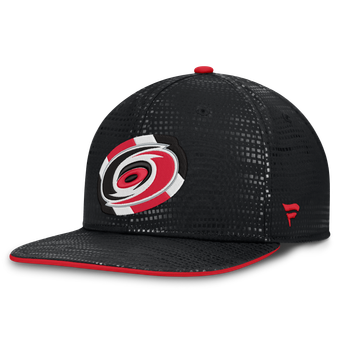 Men's Fanatics Black Carolina Hurricanes Authentic Pro Rink Square Visor Snapback Hat