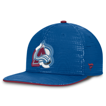 Men's Fanatics Blue Colorado Avalanche Authentic Pro Rink Square Visor Snapback Hat