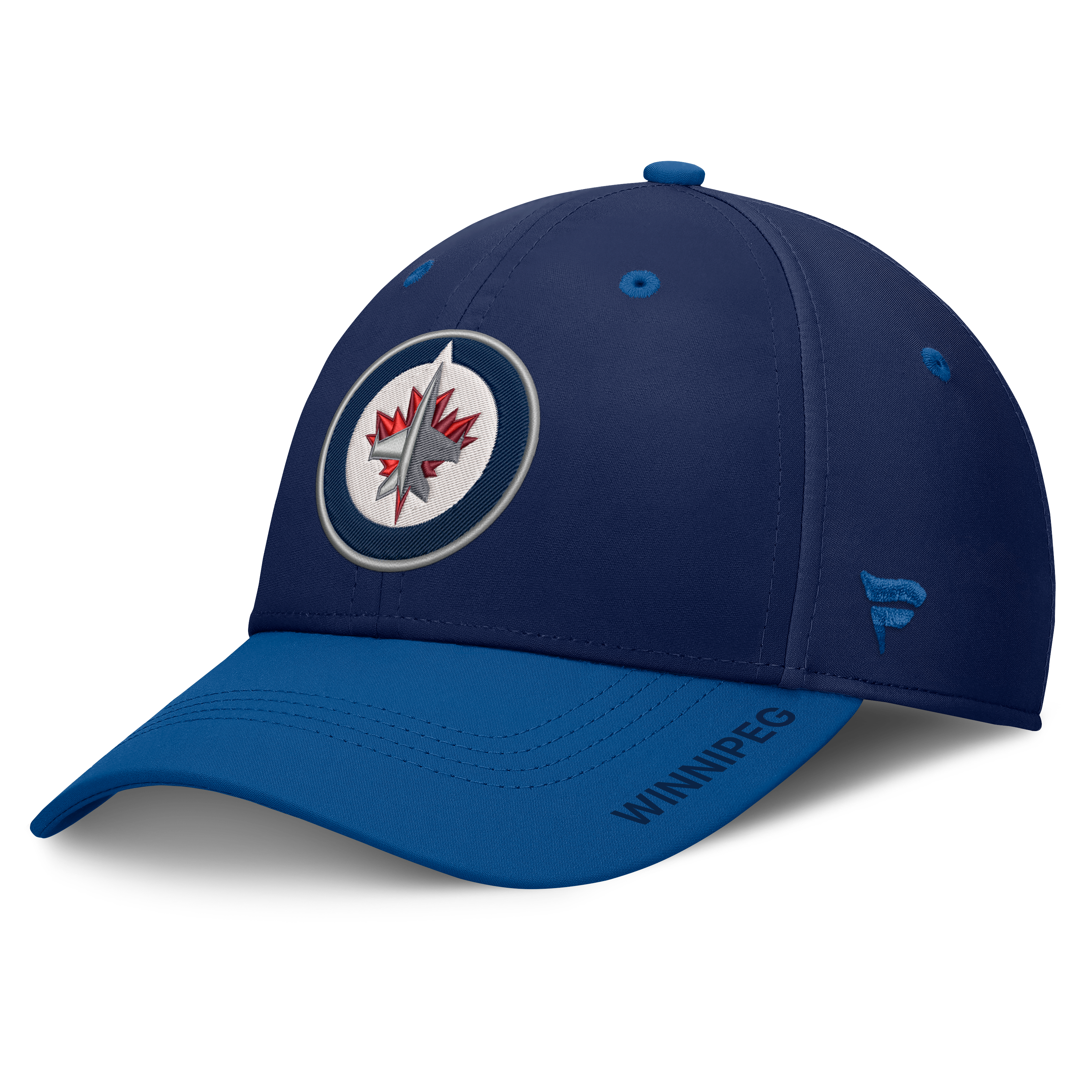 Men's Fanatics Navy/Blue Winnipeg Jets Authentic Pro Rink Stretch Hat