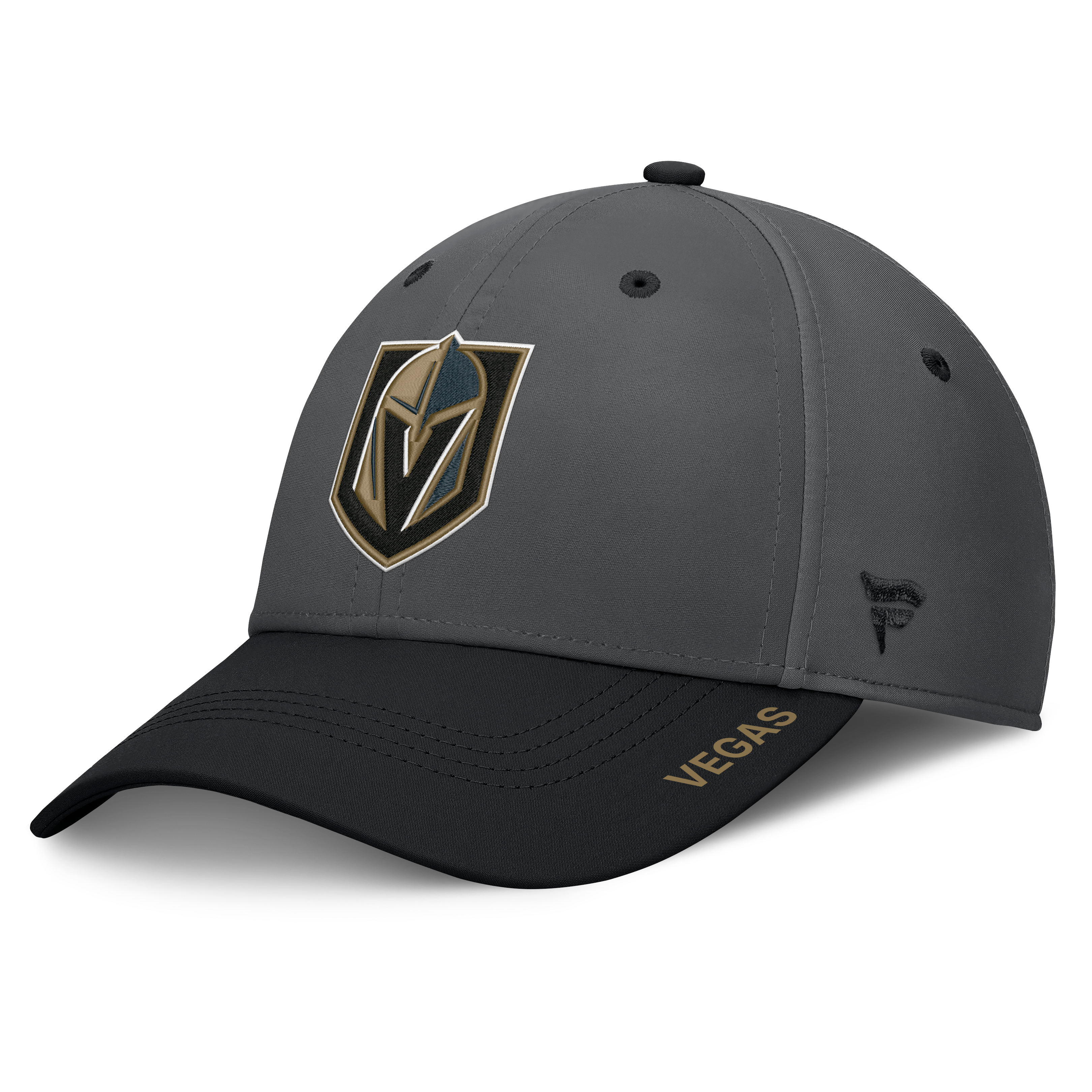 Men's Fanatics Charcoal/Black Vegas Golden Knights Authentic Pro Rink Stretch Hat