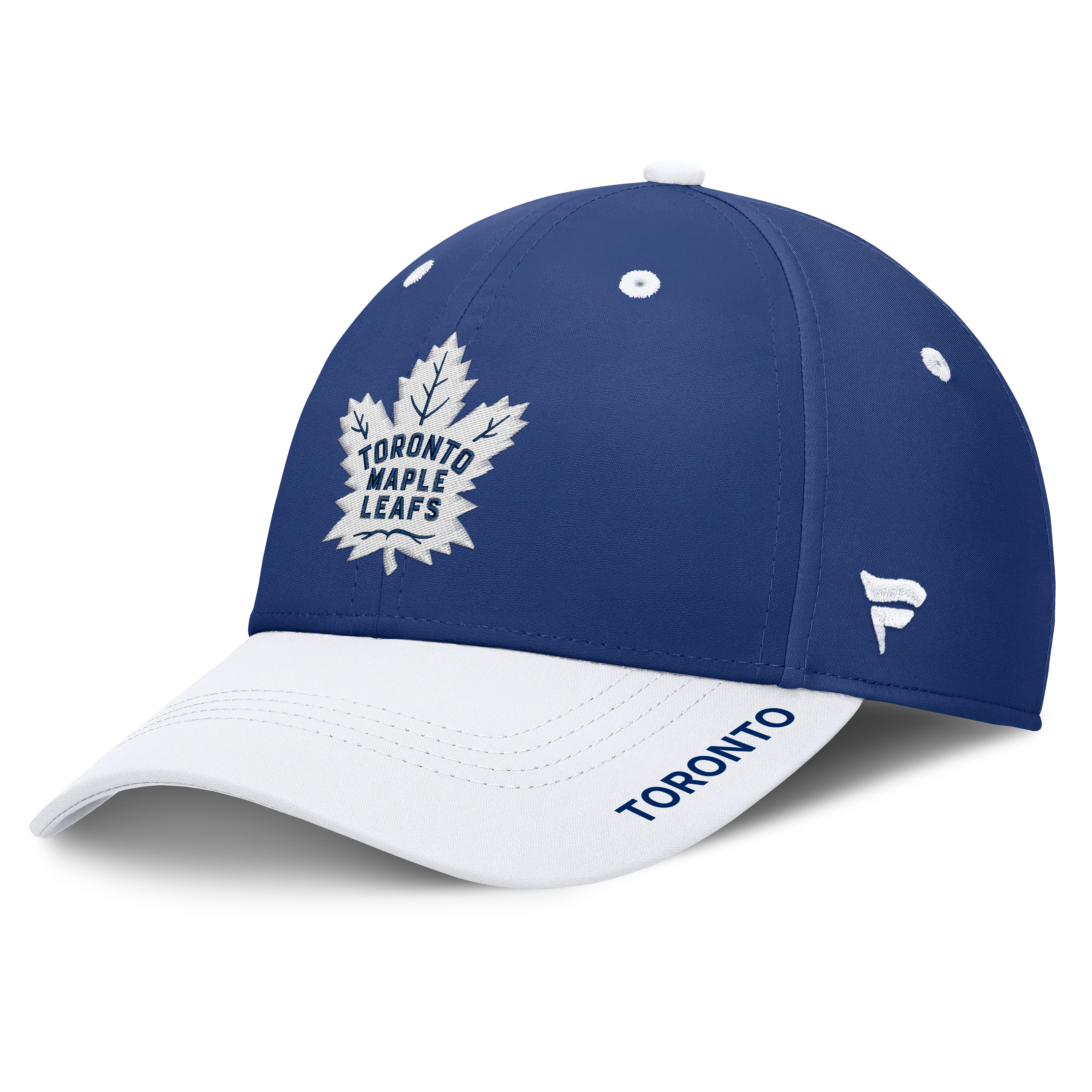 Men's Fanatics Blue/White Toronto Maple Leafs Authentic Pro Rink Stretch Hat