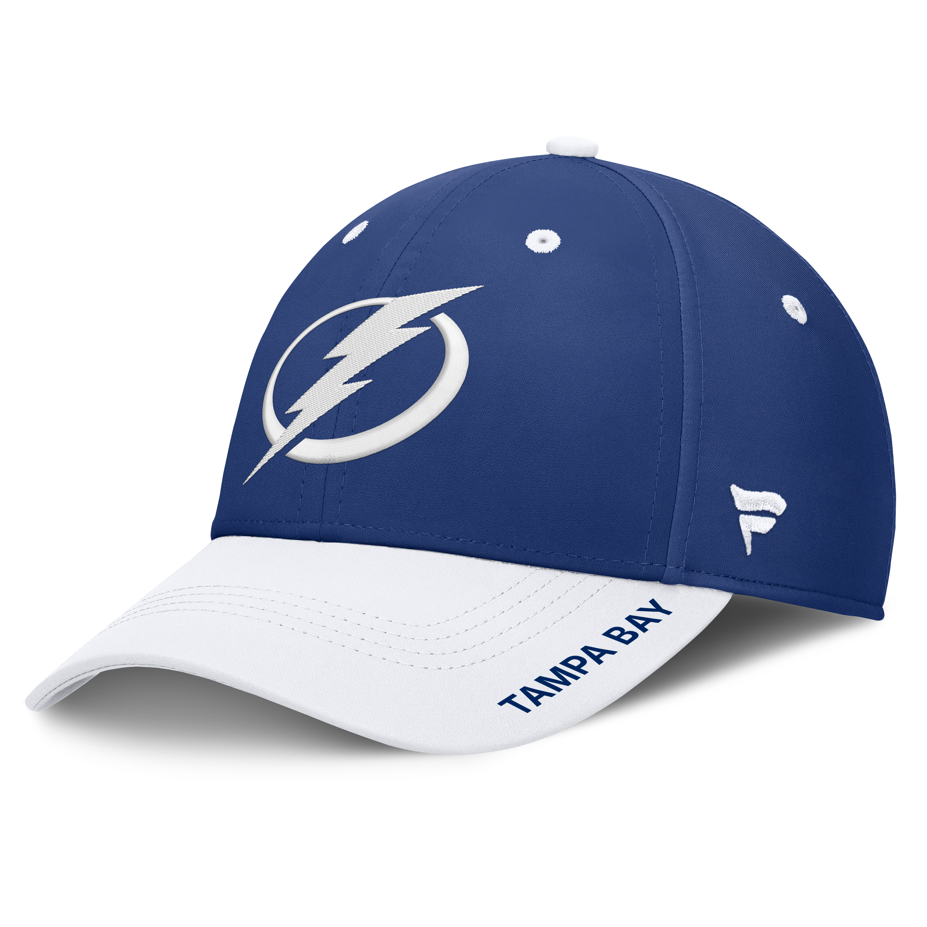 Men's Fanatics Blue/White Tampa Bay Lightning Authentic Pro Rink Stretch Hat