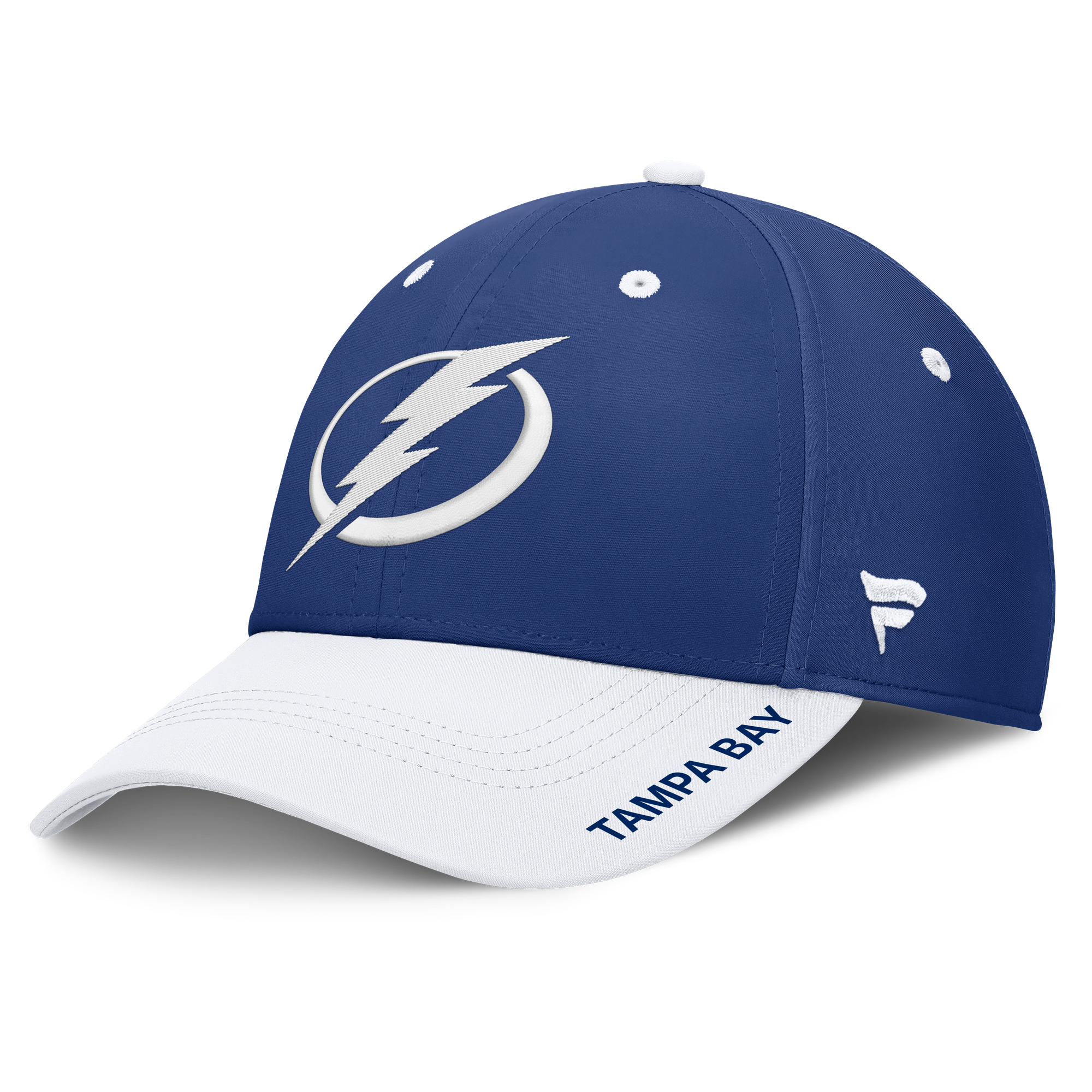 Men's Fanatics Blue/White Tampa Bay Lightning Authentic Pro Rink Stretch Hat