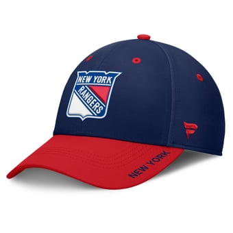 Men's Fanatics Navy/Red New York Rangers Authentic Pro Rink Stretch Hat