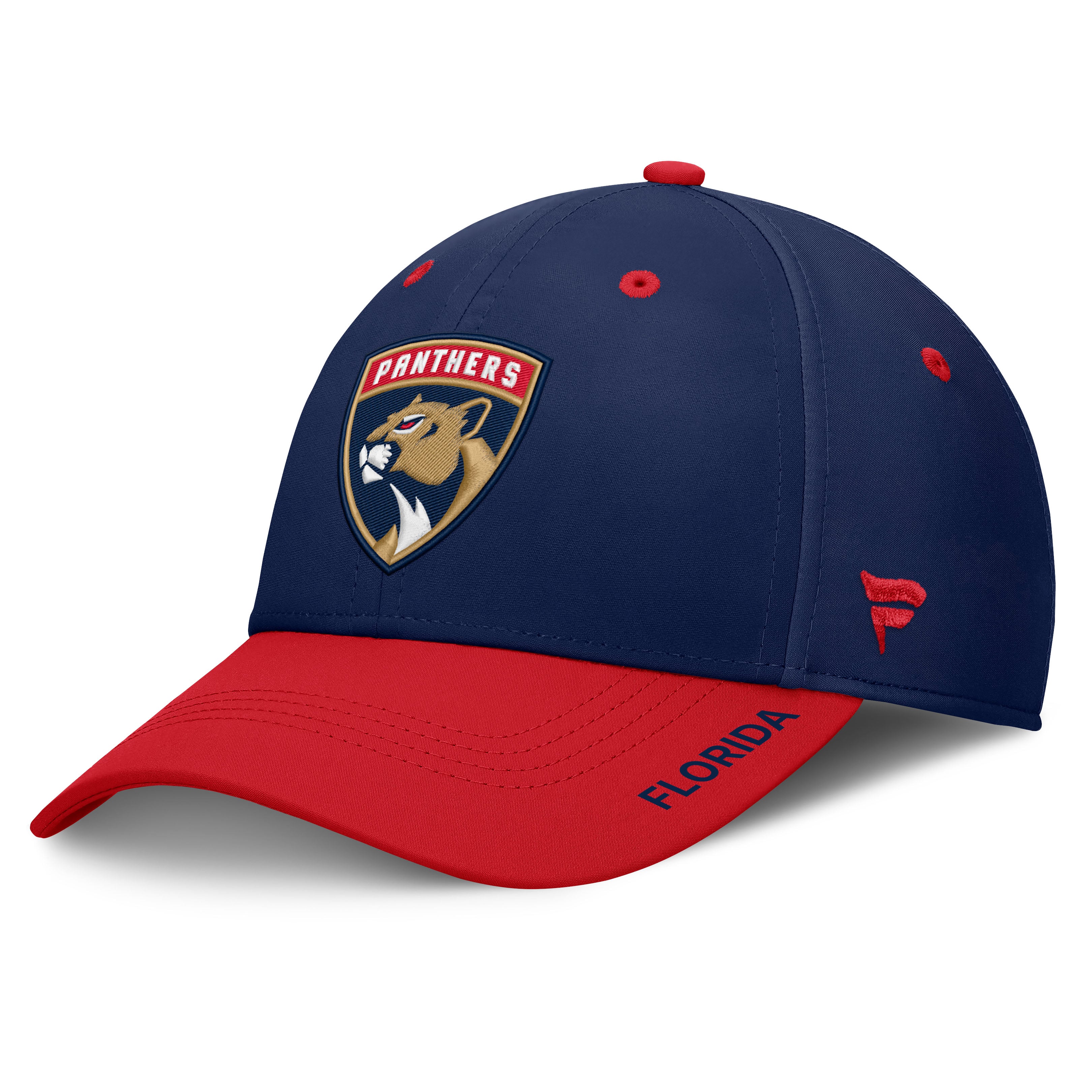 Men's Fanatics Navy/Red Florida Panthers Authentic Pro Rink Stretch Hat