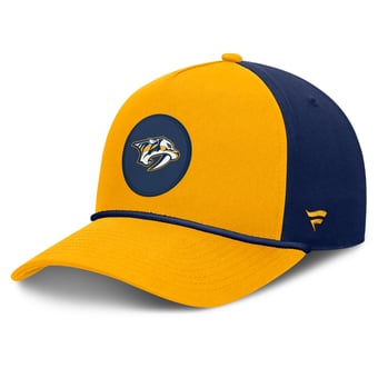Men's Fanatics Gold Nashville Predators Authentic Pro Rink A-Frame Adjustable Hat