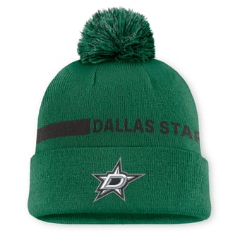 Women's Fanatics Kelly Green Dallas Stars Authentic Pro Rink Cuffed Knit Hat with Pom