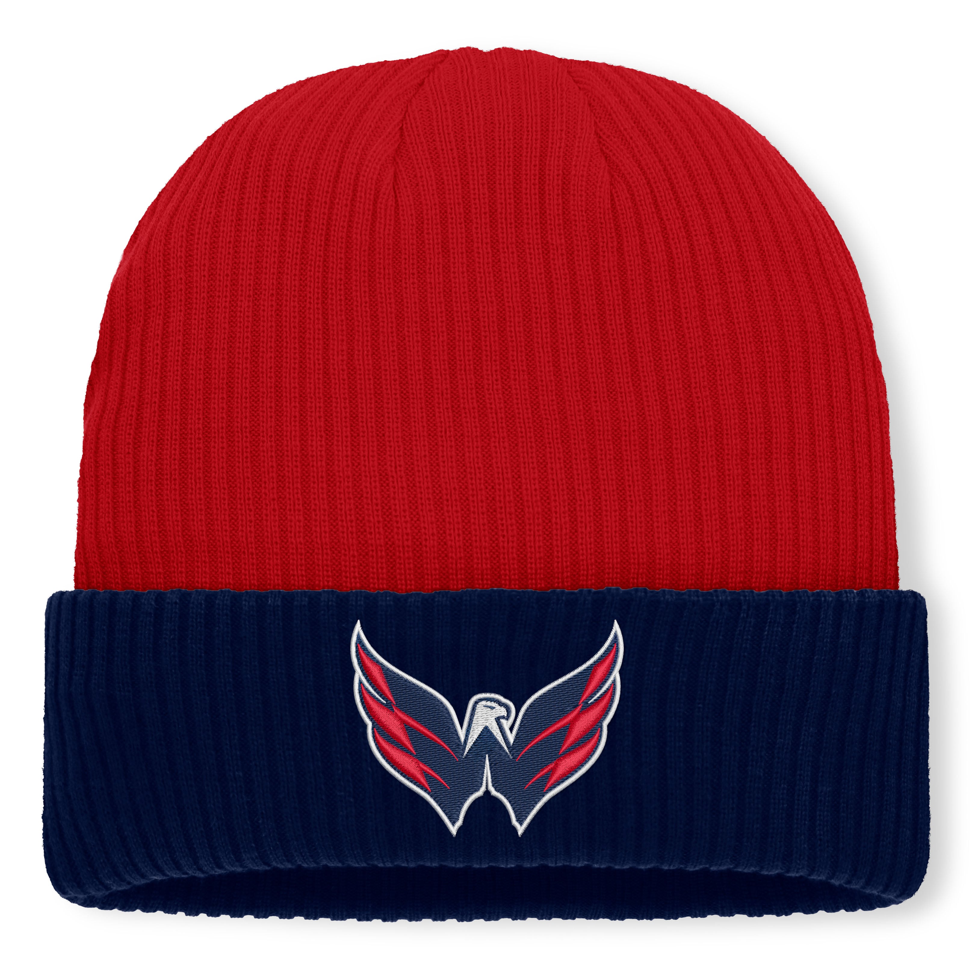 Men's Fanatics Red Washington Capitals Authentic Pro Rink Cuffed Knit Hat