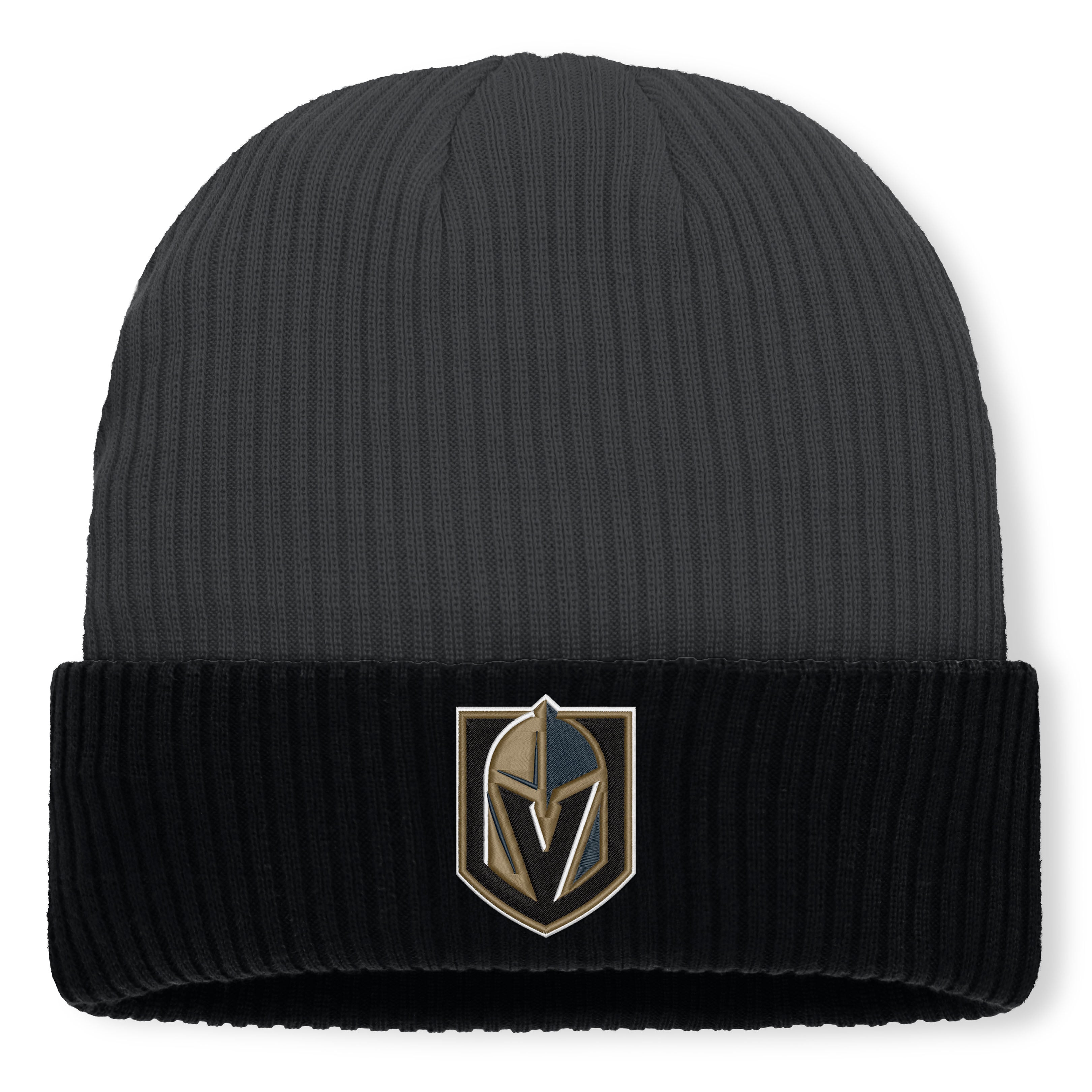 Men's Fanatics Charcoal Vegas Golden Knights Authentic Pro Rink Cuffed Knit Hat