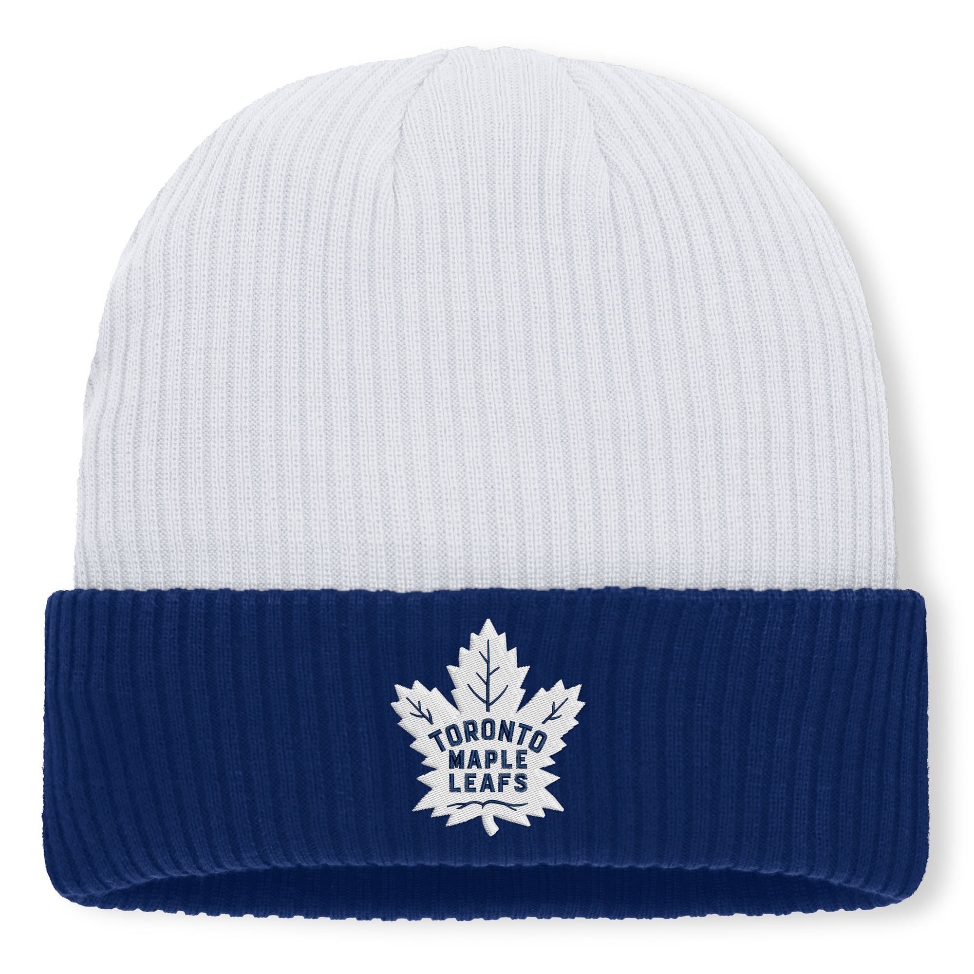 Men's Fanatics White Toronto Maple Leafs Authentic Pro Rink Cuffed Knit Hat