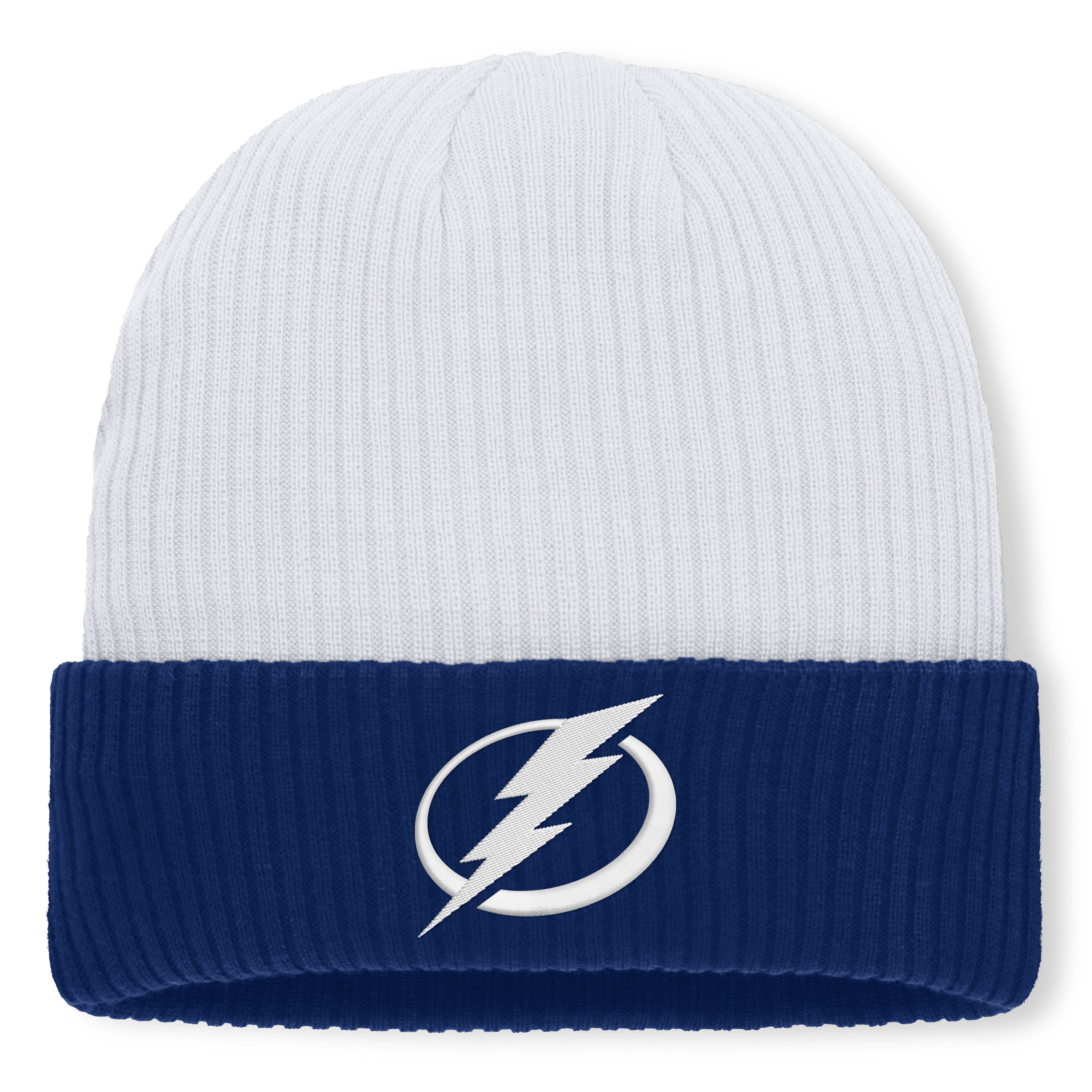 Men's Fanatics White Tampa Bay Lightning Authentic Pro Rink Cuffed Knit Hat