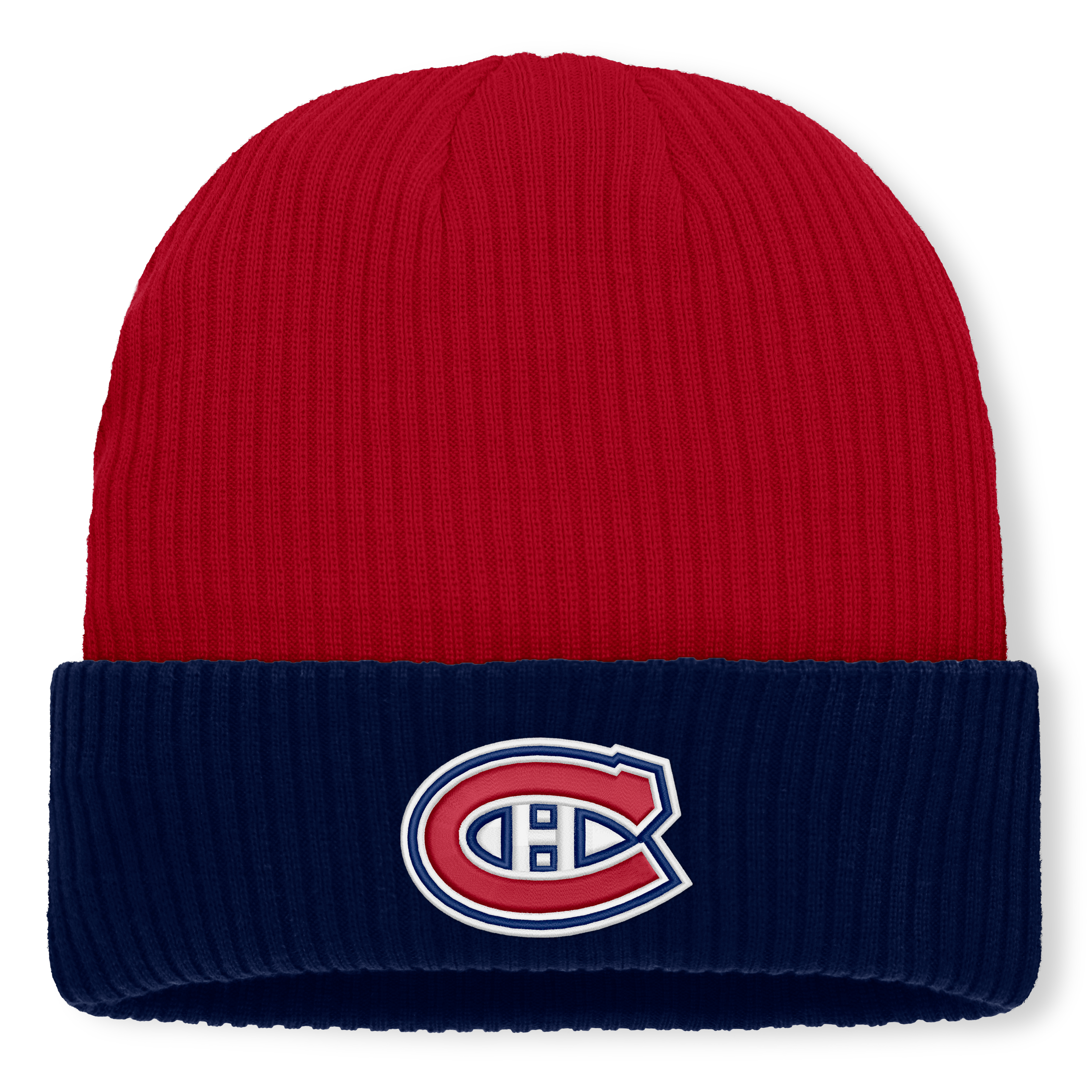 Men's Fanatics Red Montreal Canadiens Authentic Pro Rink Cuffed Knit Hat