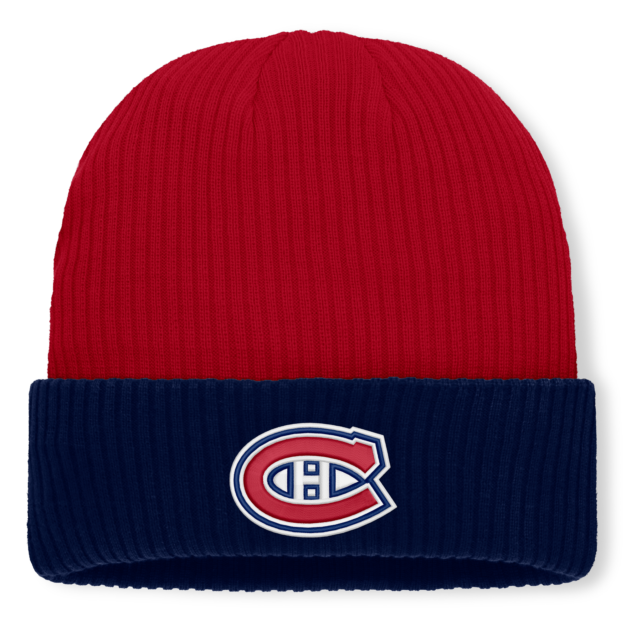 Men's Fanatics Red Montreal Canadiens Authentic Pro Rink Cuffed Knit Hat