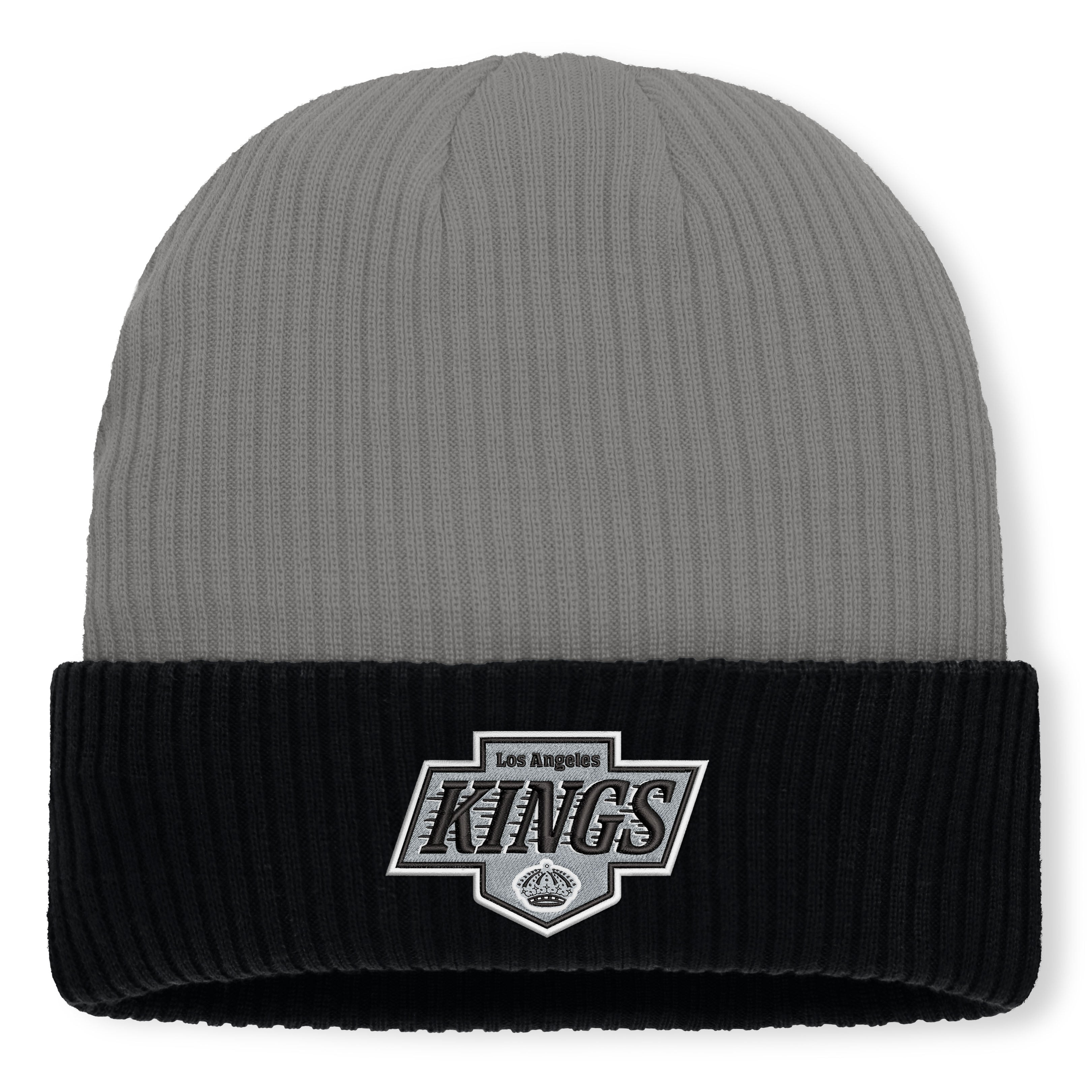 Men's Fanatics Gray Los Angeles Kings Authentic Pro Rink Cuffed Knit Hat