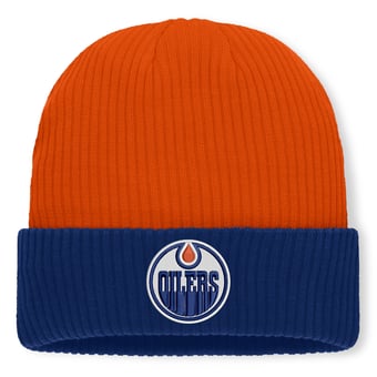 Men's Fanatics Orange Edmonton Oilers Authentic Pro Rink Cuffed Knit Hat