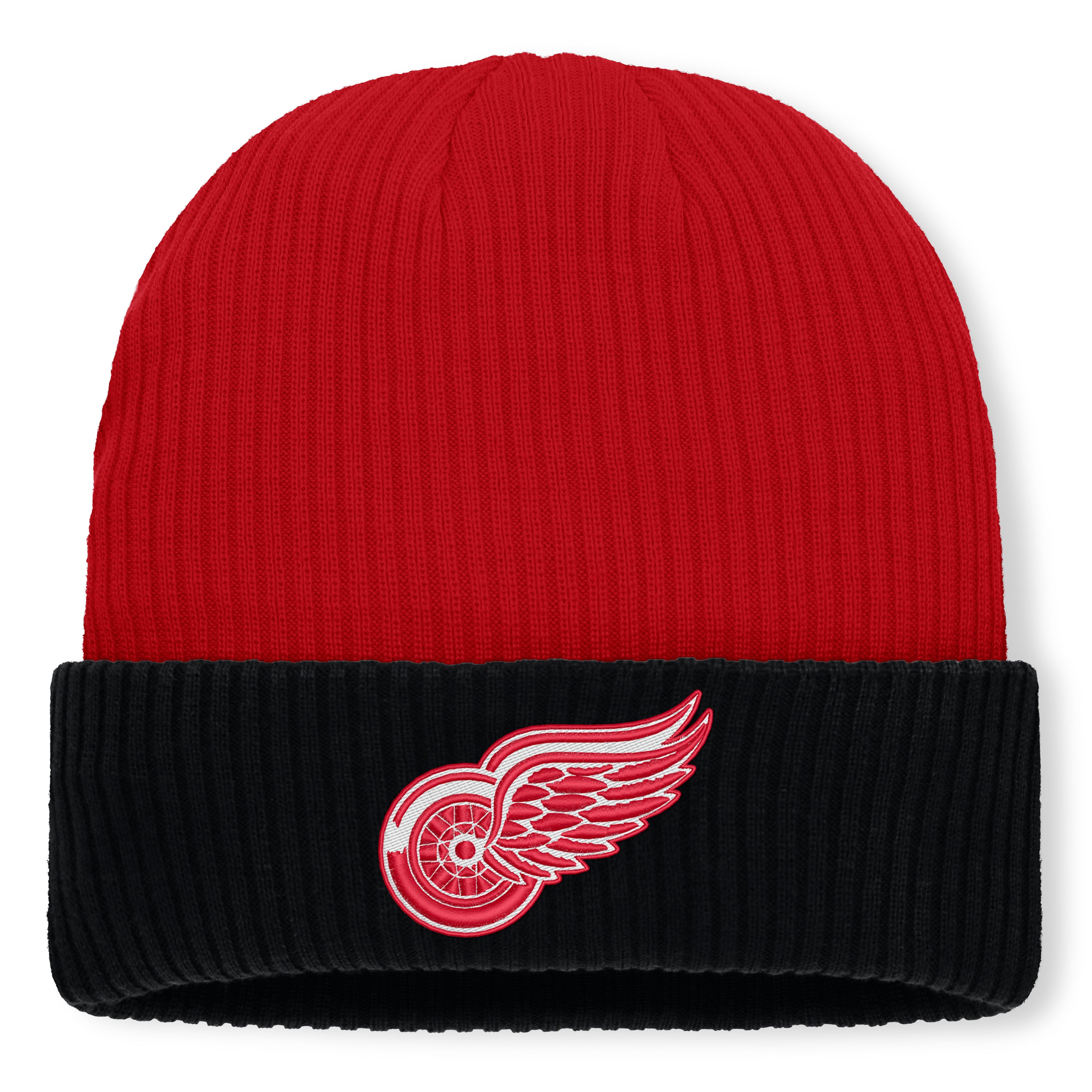 Men's Fanatics Red Detroit Red Wings Authentic Pro Rink Cuffed Knit Hat
