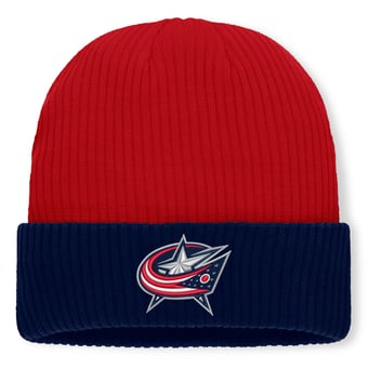 Men's Fanatics Red Columbus Blue Jackets Authentic Pro Rink Cuffed Knit Hat