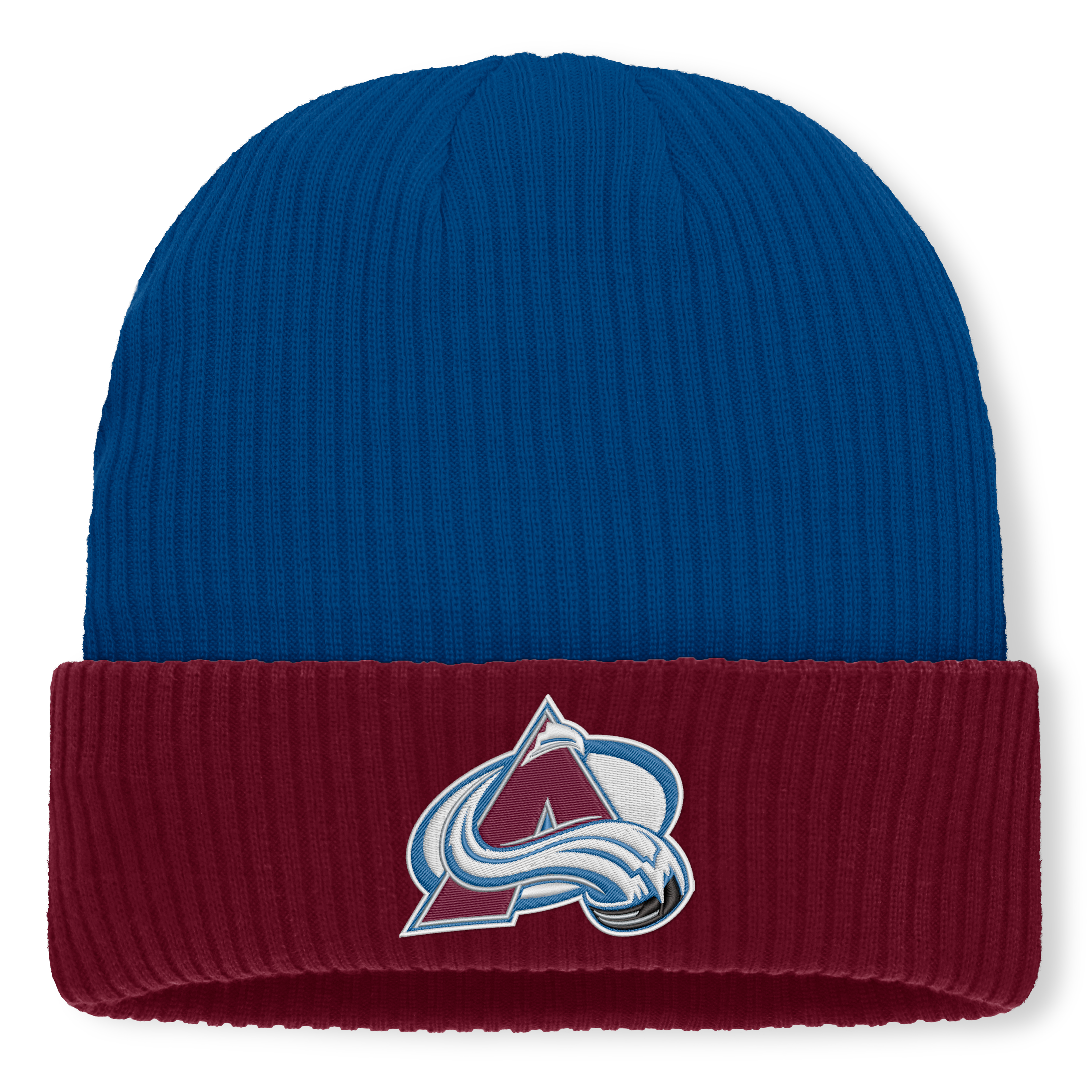 Men's Fanatics Blue Colorado Avalanche Authentic Pro Rink Cuffed Knit Hat